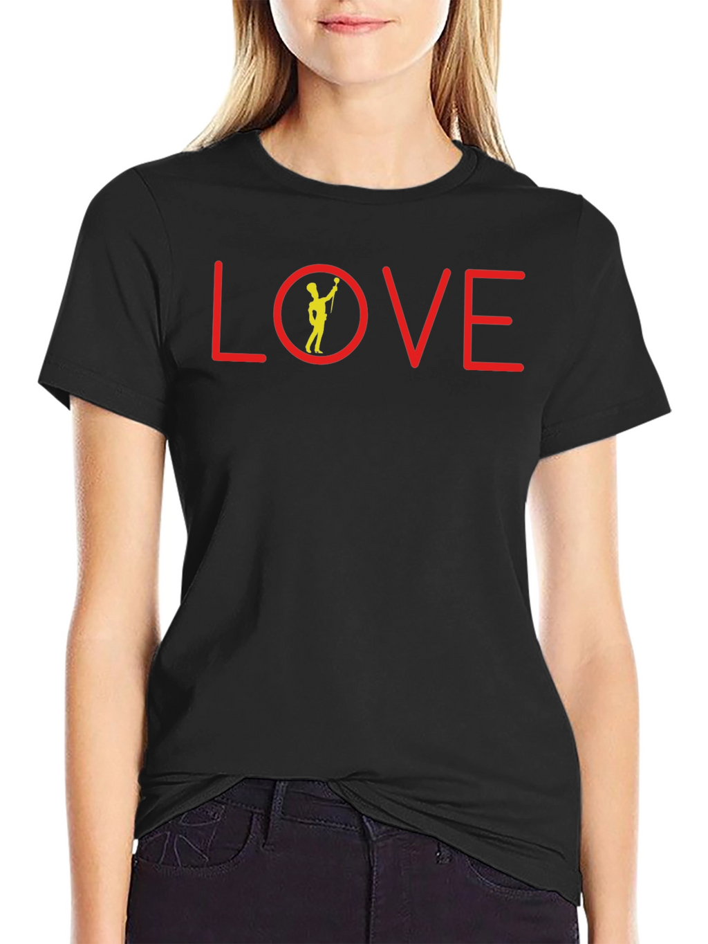 LOVE Graphic Tee - Musician Silhouette
