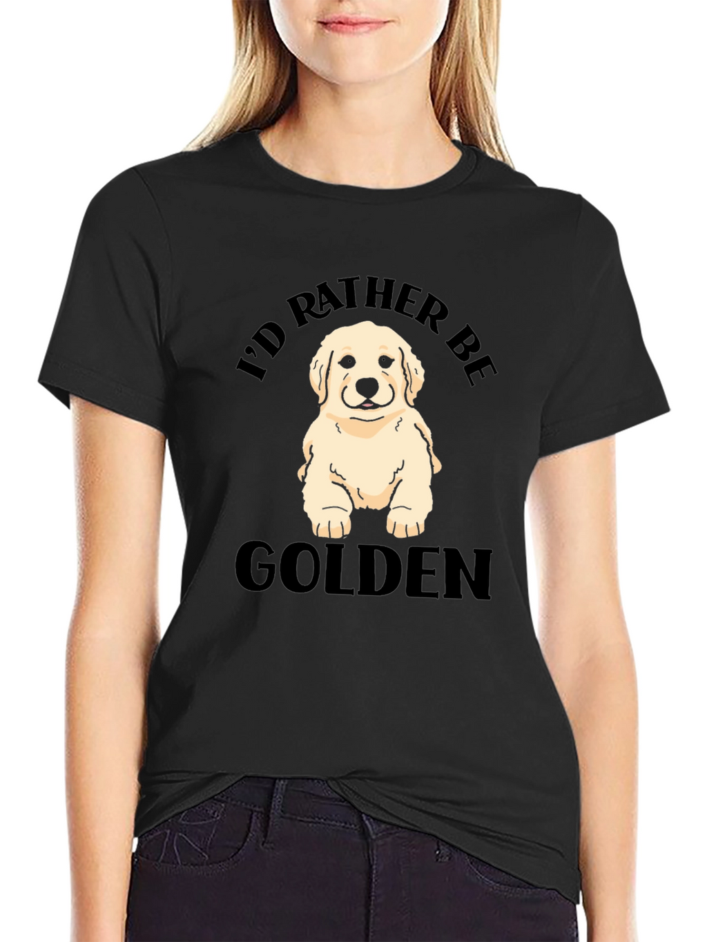 Id Rather Be Golden - Golden Retriever T-Shirt