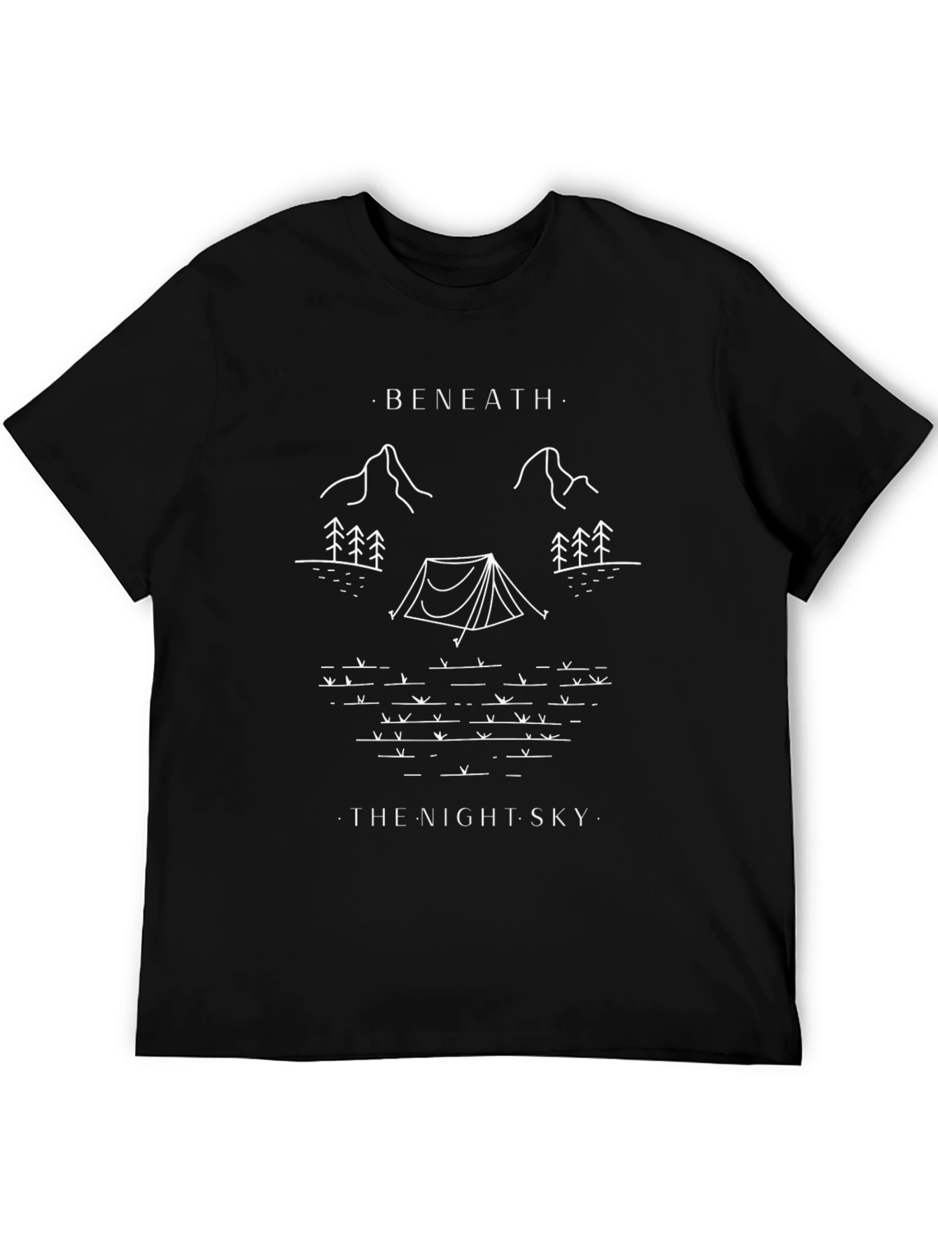 Beneath The Night Sky Graphic Tee - Camping T-Shirt