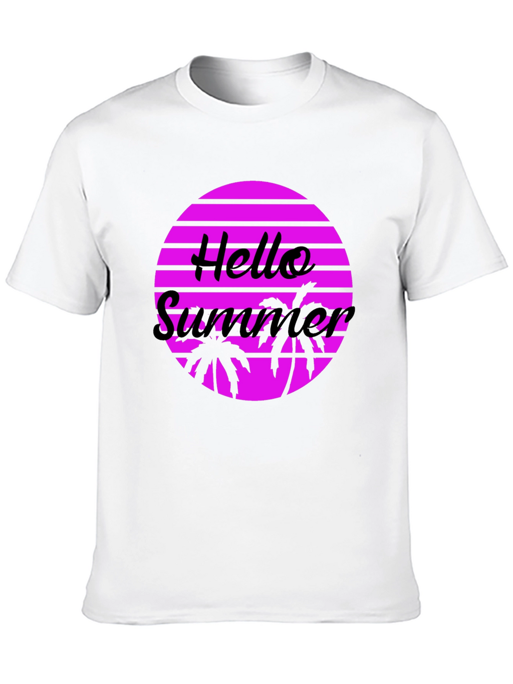 Hello Summer Graphic Tee - Retro Style