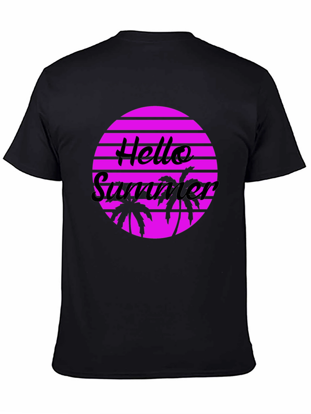 Hello Summer Graphic Tee - Retro Style