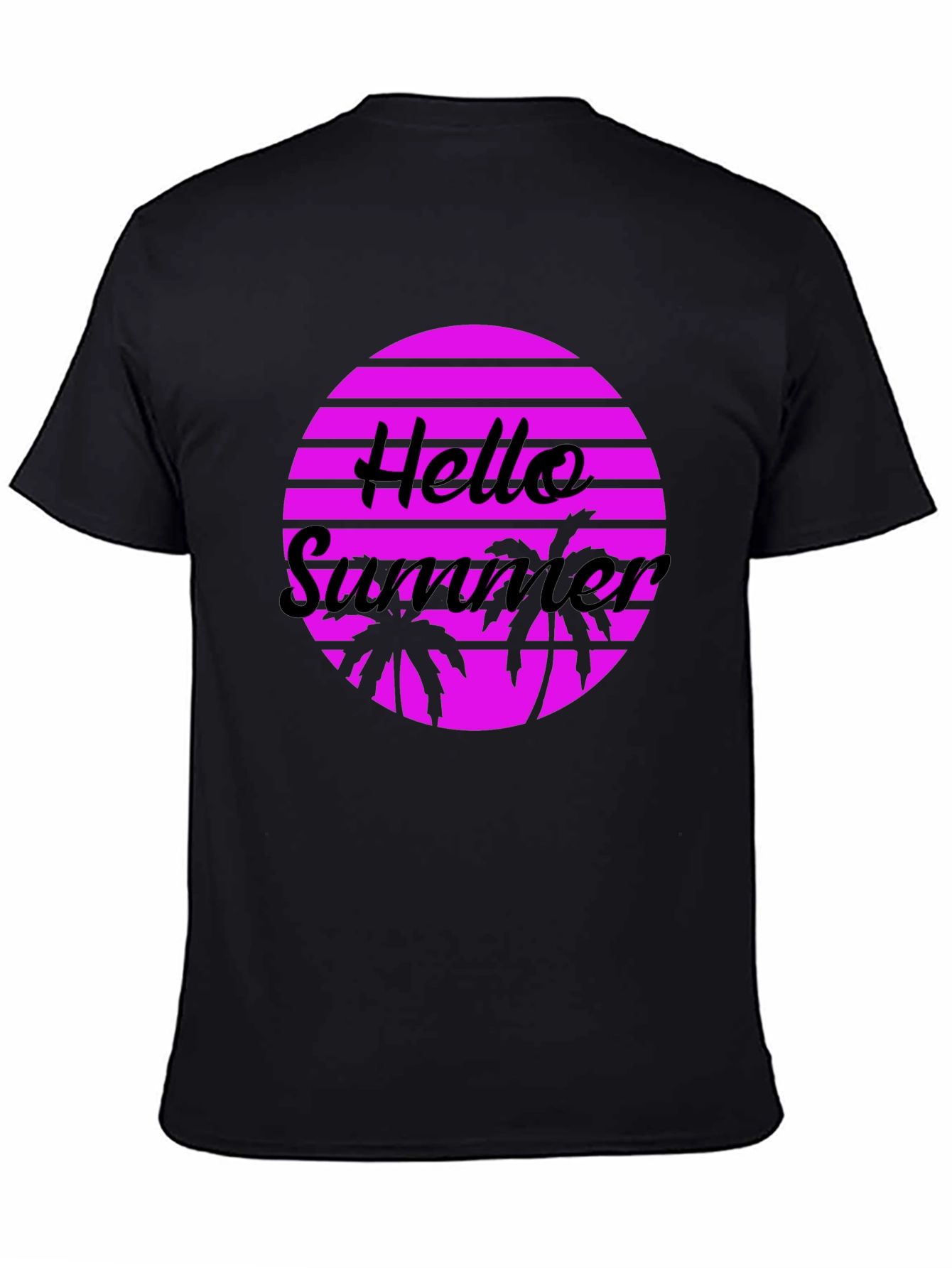 Hello Summer Graphic Tee - Retro Style