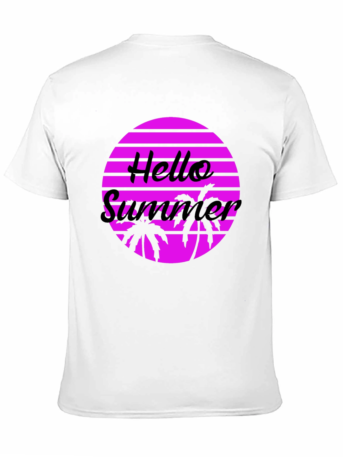 Hello Summer Graphic Tee - Retro Style