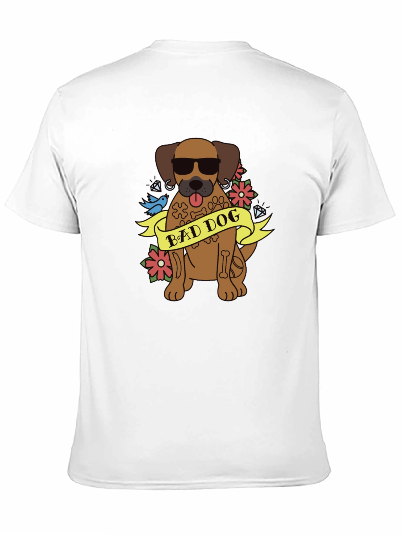 Bad Dog Graphic T-Shirt - Cool Canine Tee