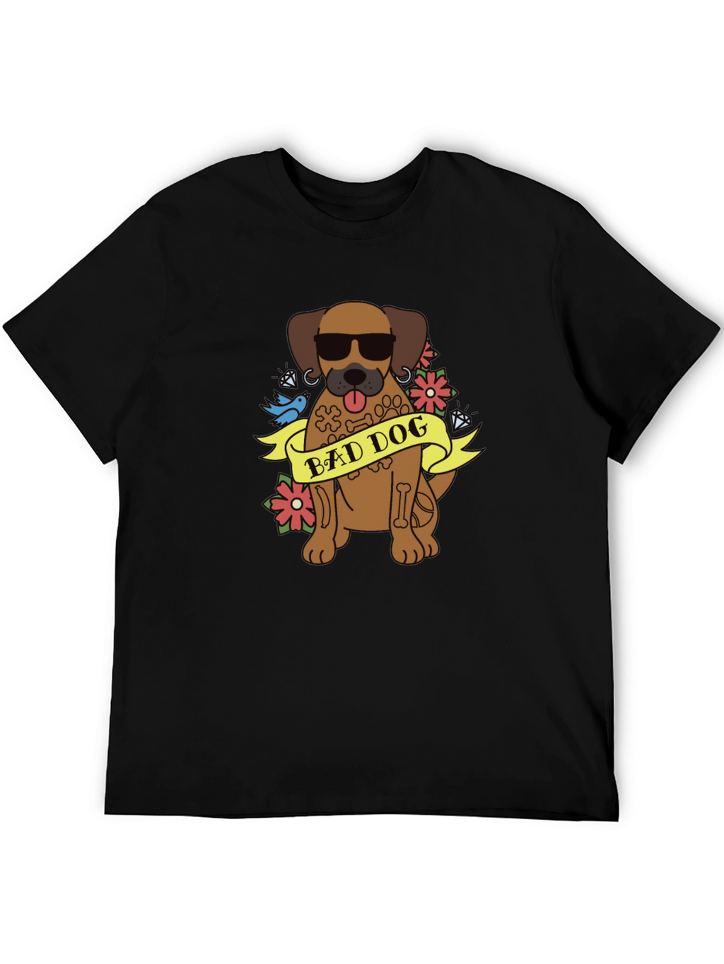 Bad Dog Graphic T-Shirt - Cool Canine Tee