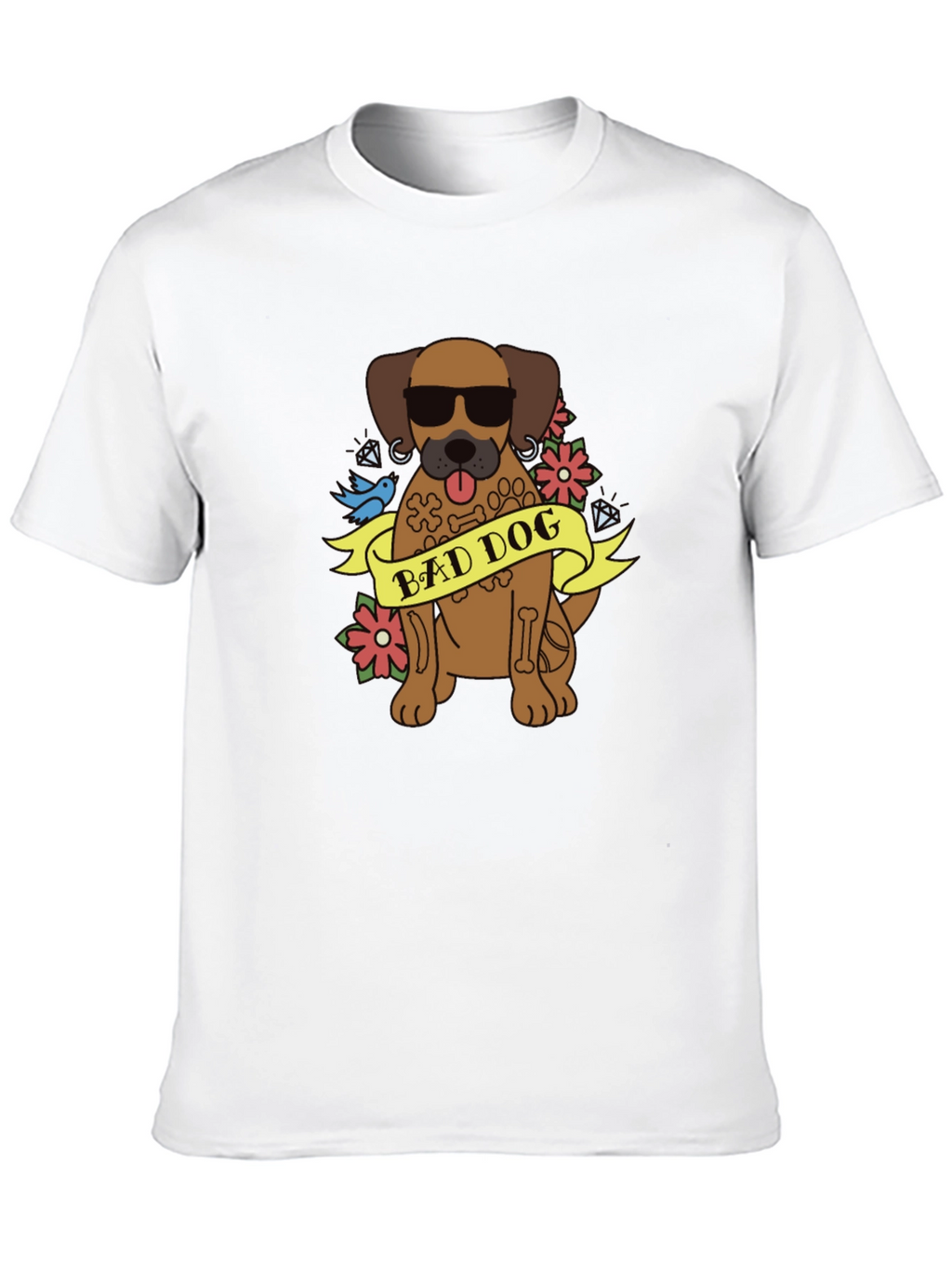 Bad Dog Graphic T-Shirt - Cool Canine Tee