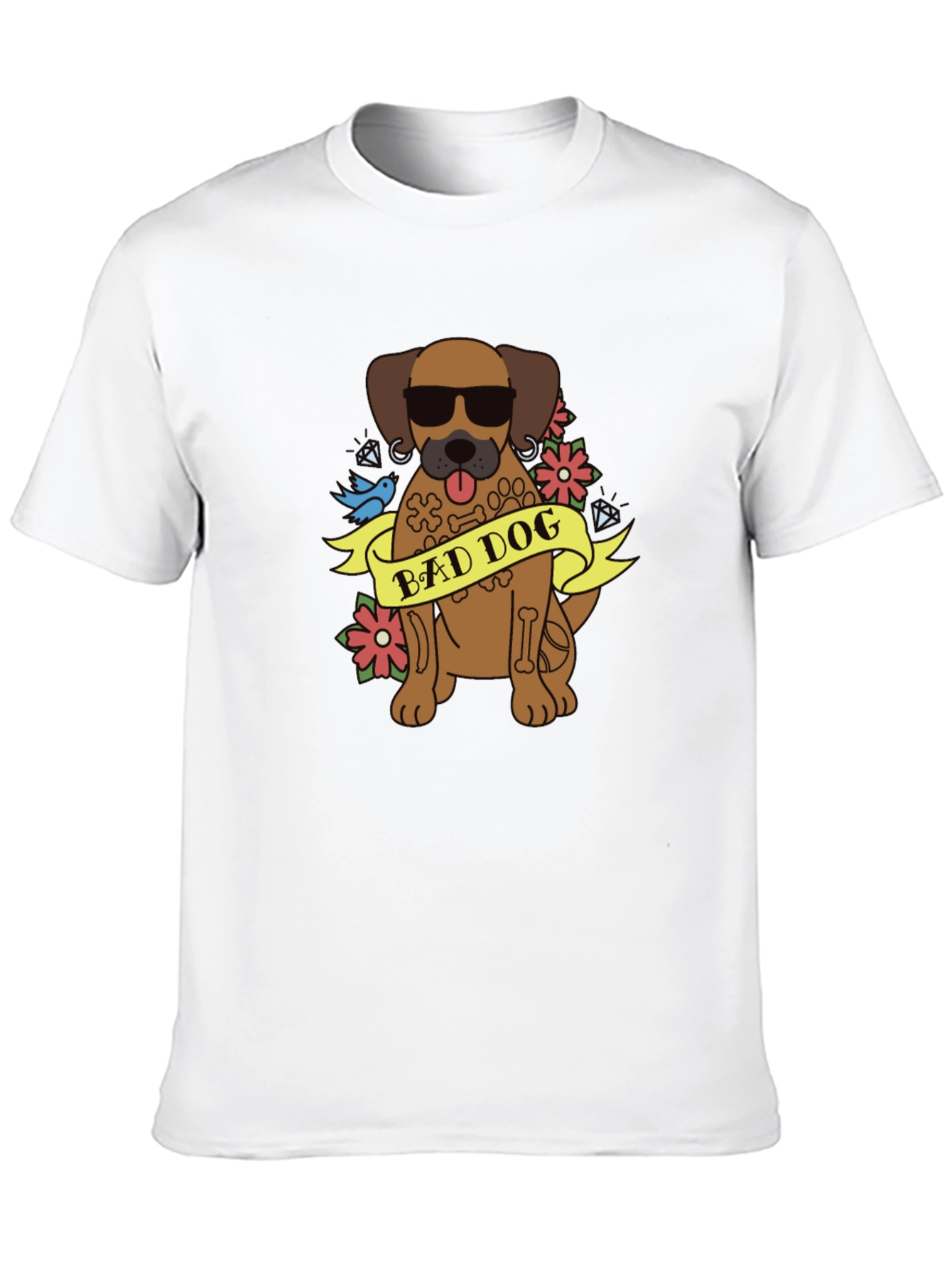 Bad Dog Graphic T-Shirt - Cool Canine Tee