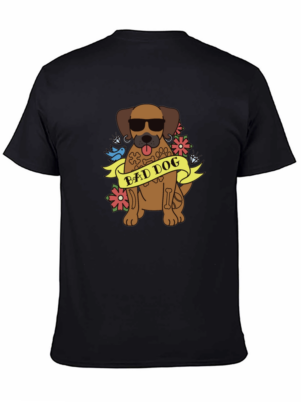 Bad Dog Graphic T-Shirt - Cool Canine Tee