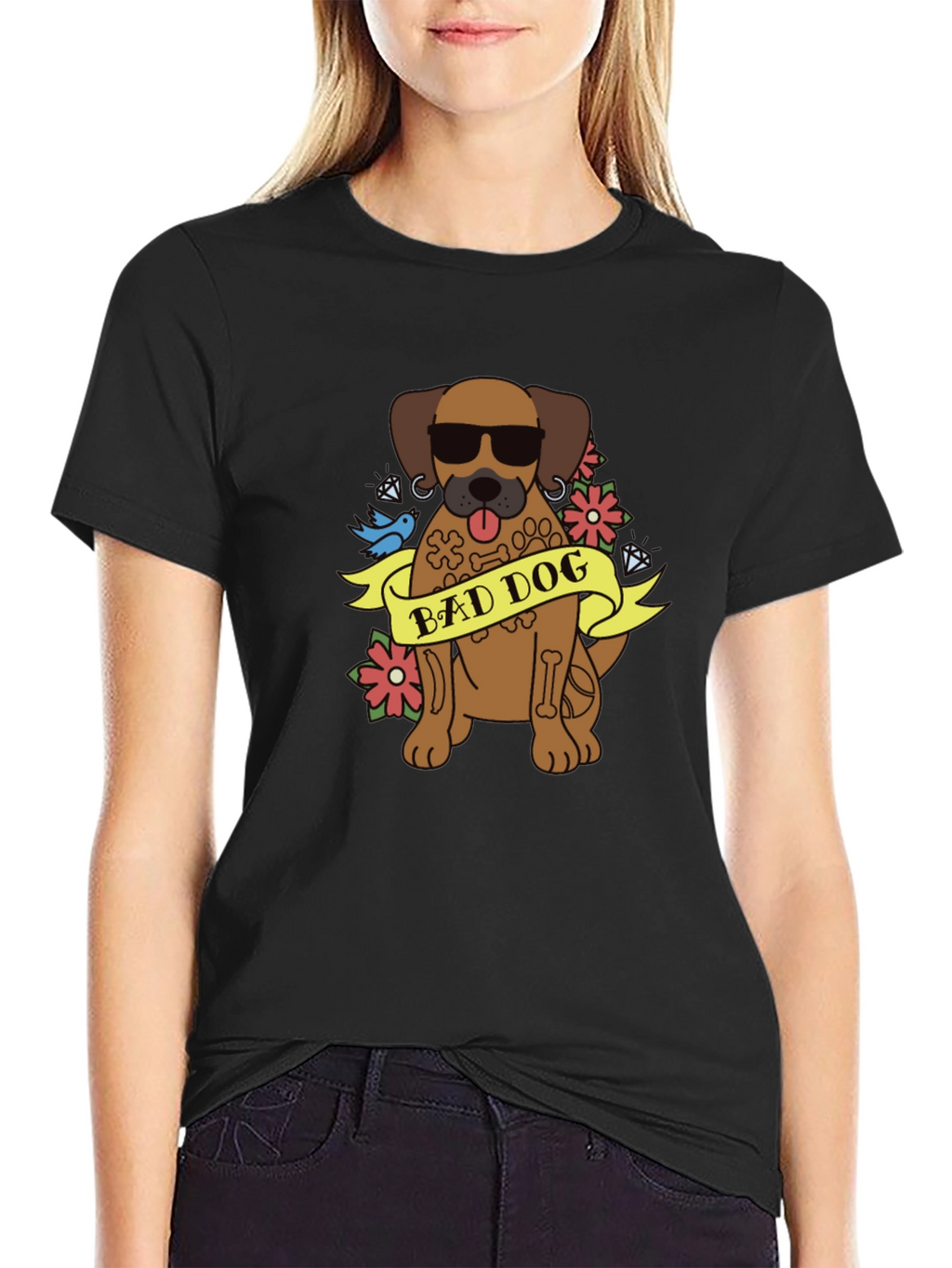 Bad Dog Graphic T-Shirt - Cool Canine Tee