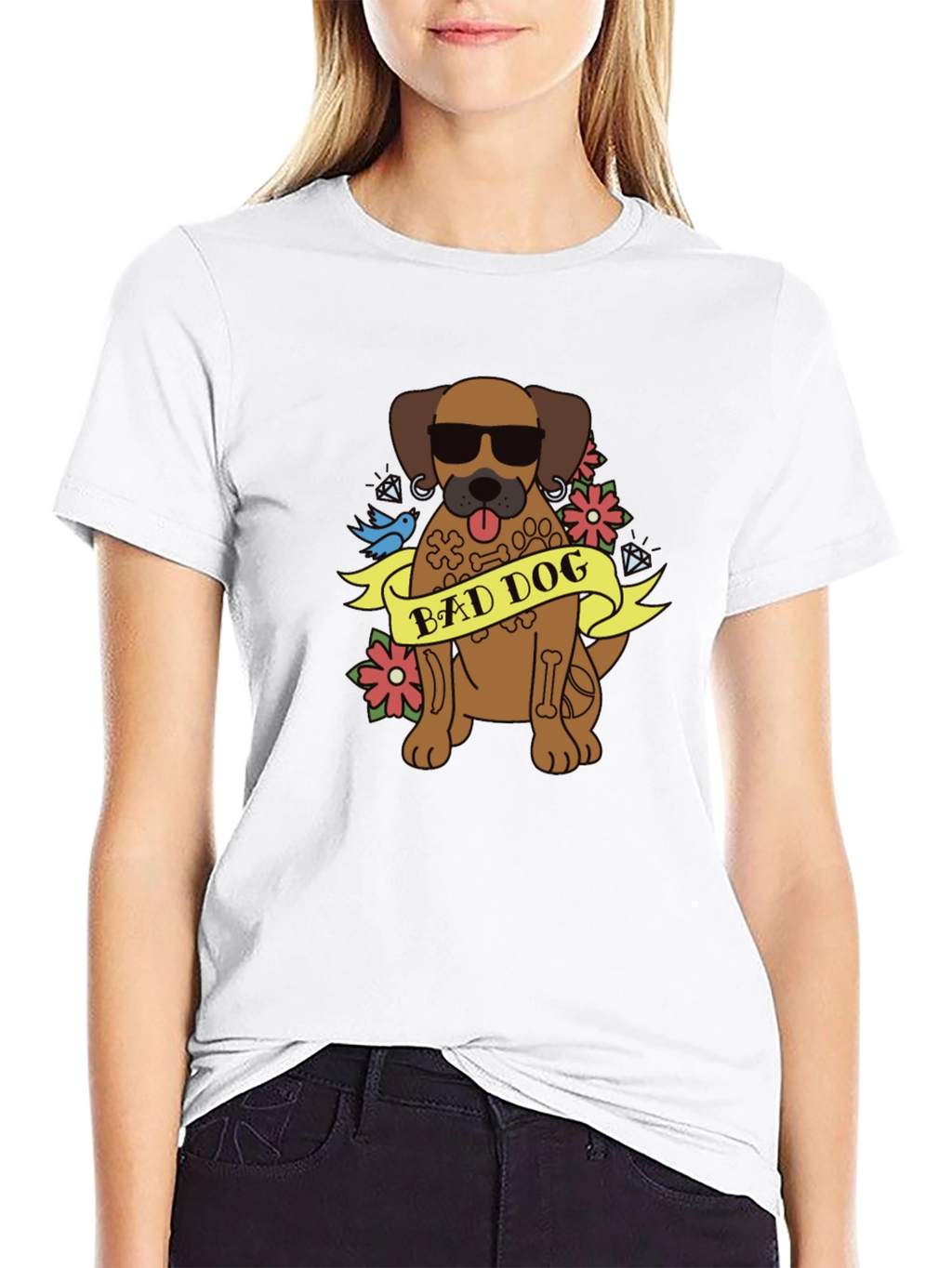 Bad Dog Graphic T-Shirt - Cool Canine Tee