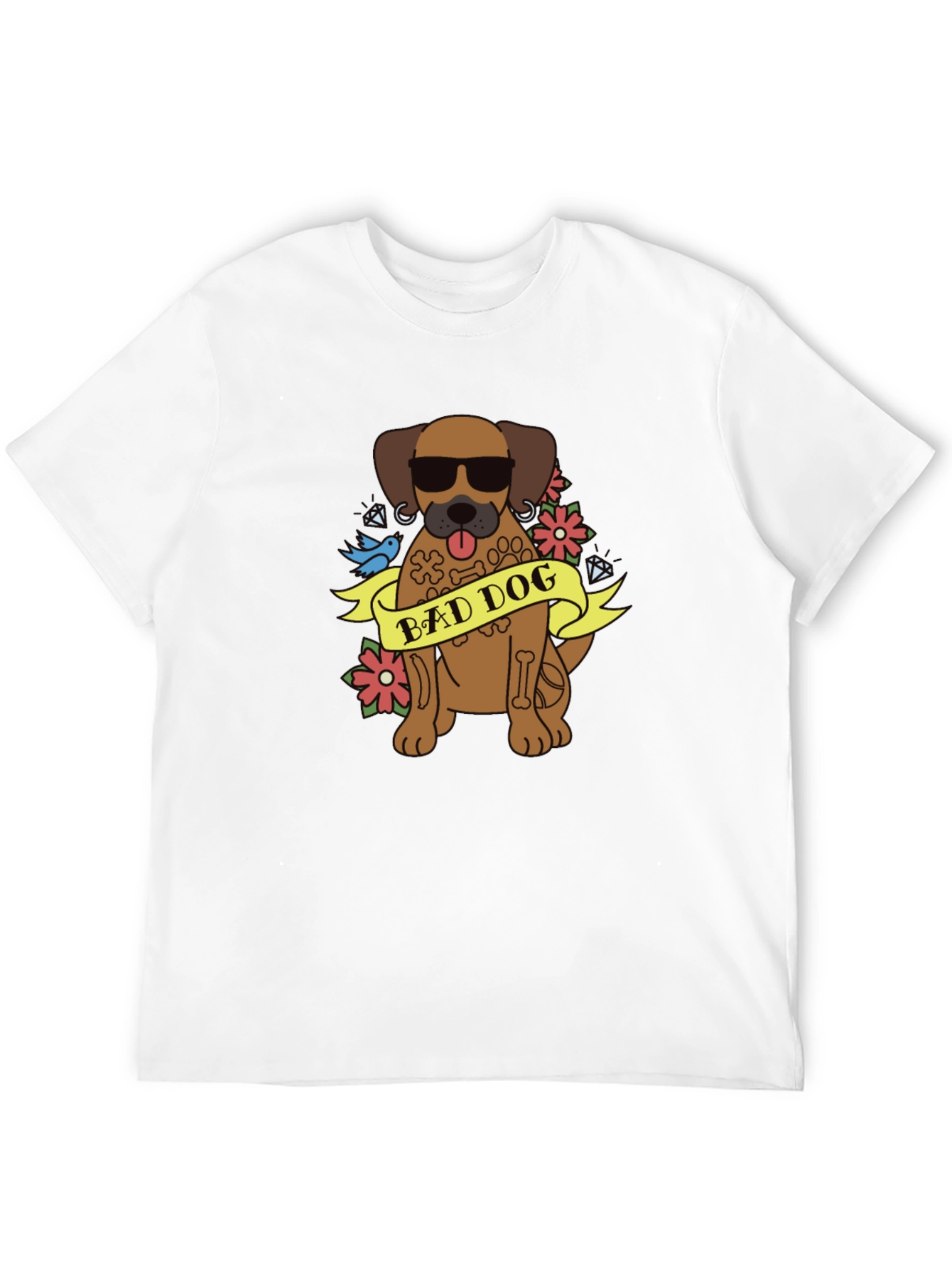 Bad Dog Graphic T-Shirt - Cool Canine Tee