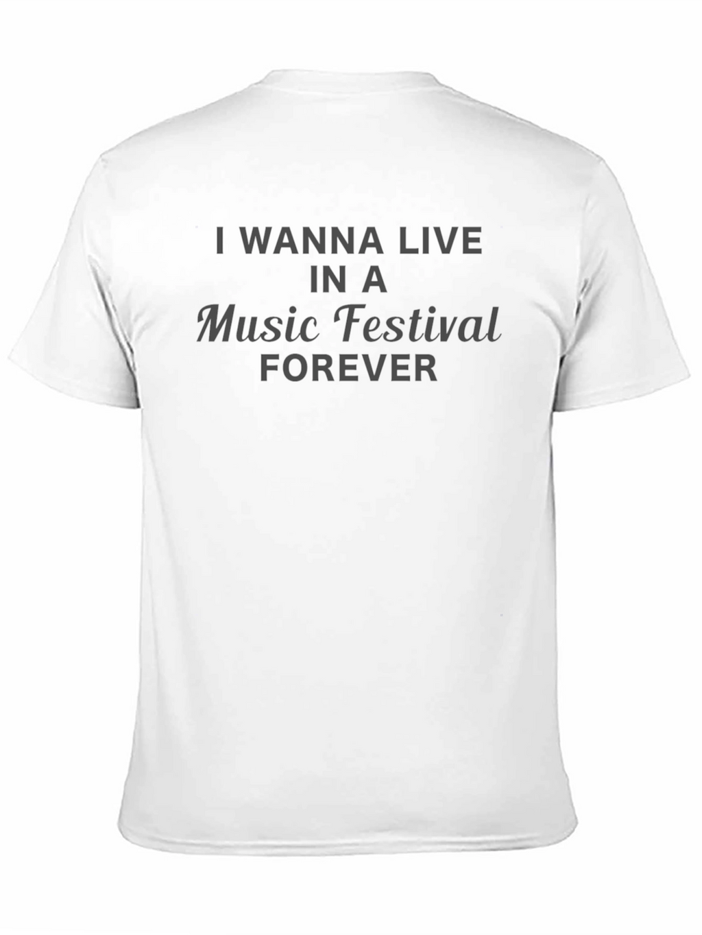 Music Festival Forever Black T-Shirt