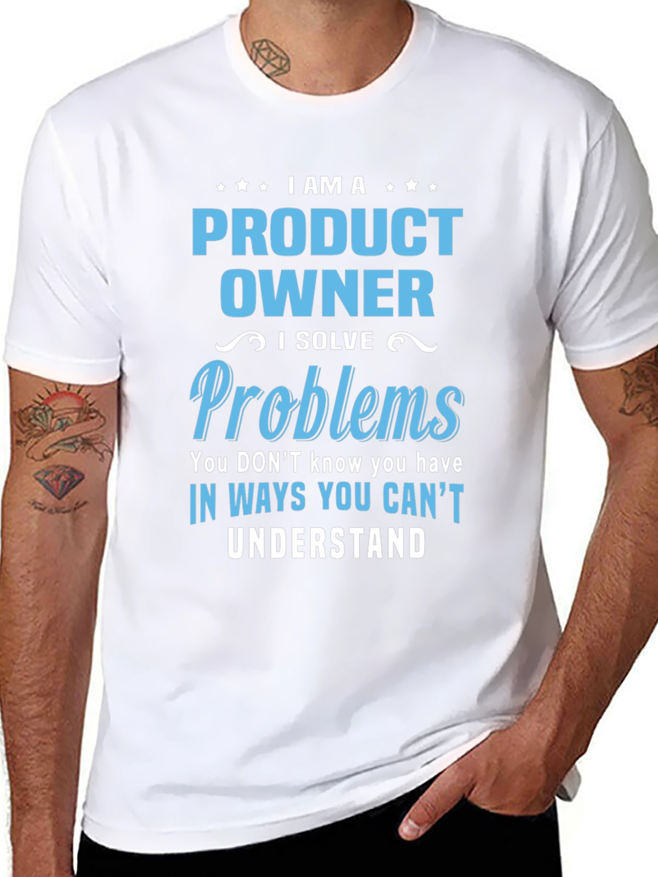 Product Owner T-Shirt - I Solve Problems Design
