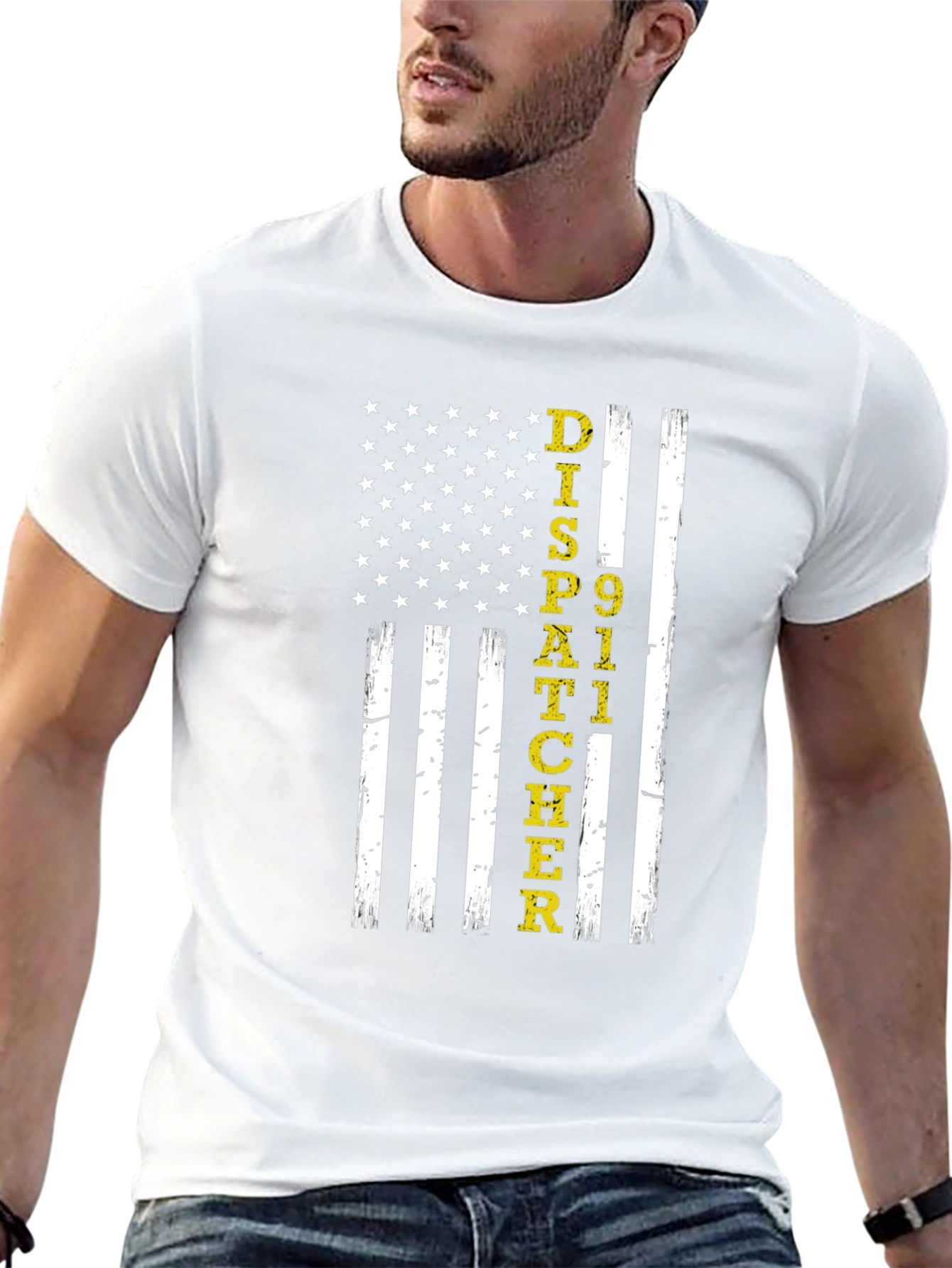 Dispatcher 911 American Flag Graphic Tee