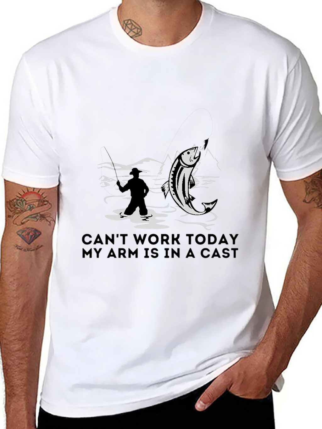 Fishing T-Shirt - Cant Work Today