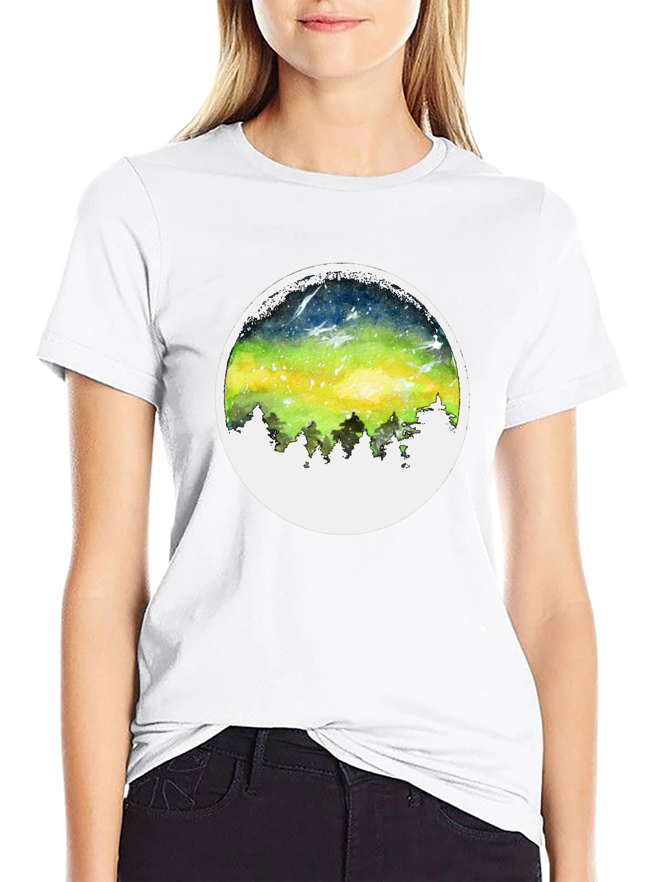Aurora Borealis T-Shirt - Nature Inspired Design