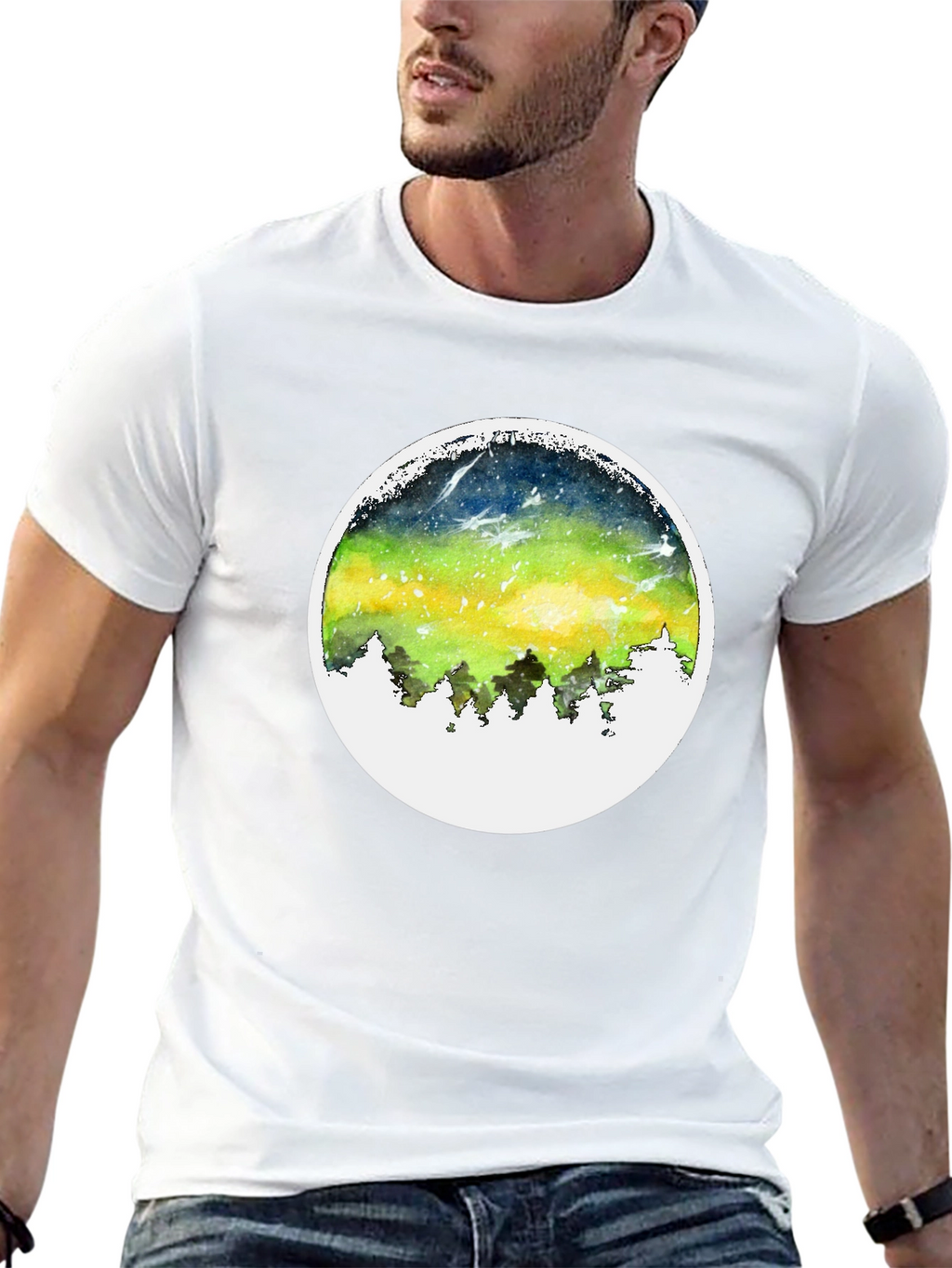 Aurora Borealis T-Shirt - Nature Inspired Design
