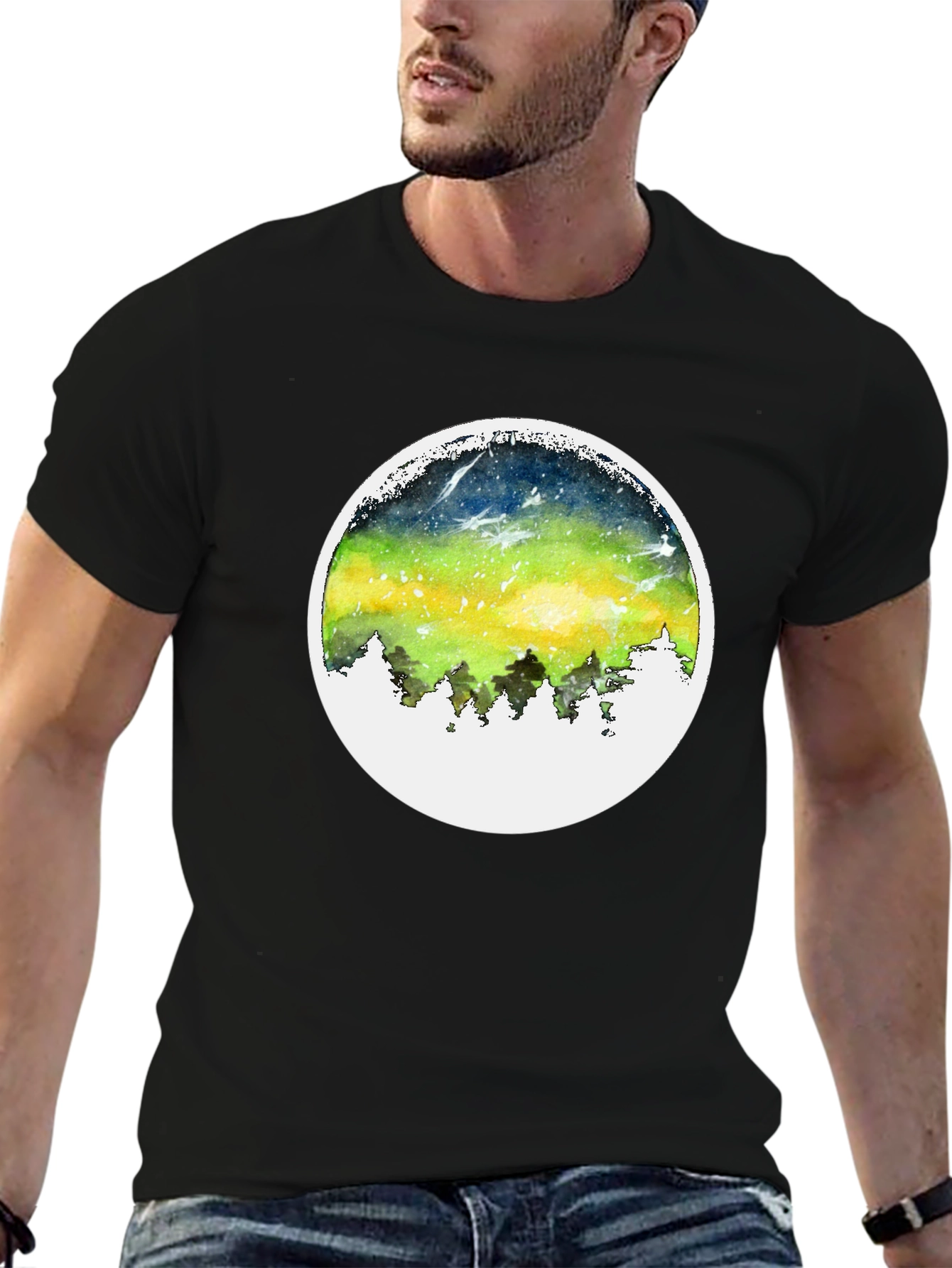 Aurora Borealis T-Shirt - Nature Inspired Design