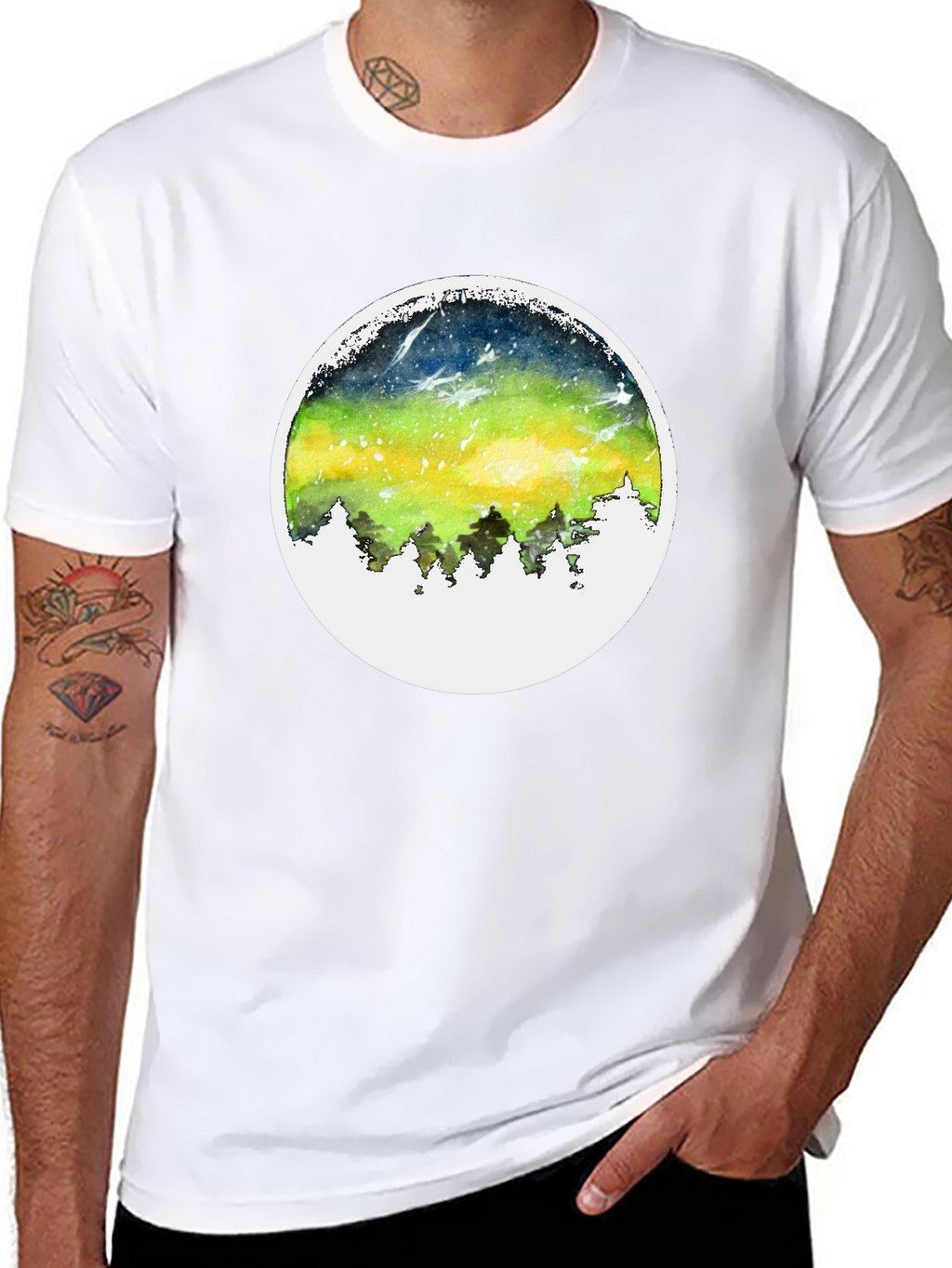 Aurora Borealis T-Shirt - Nature Inspired Design