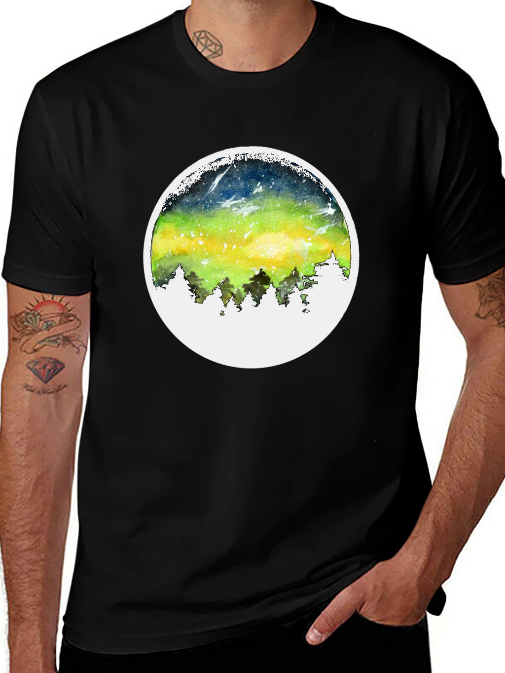 Aurora Borealis T-Shirt - Nature Inspired Design