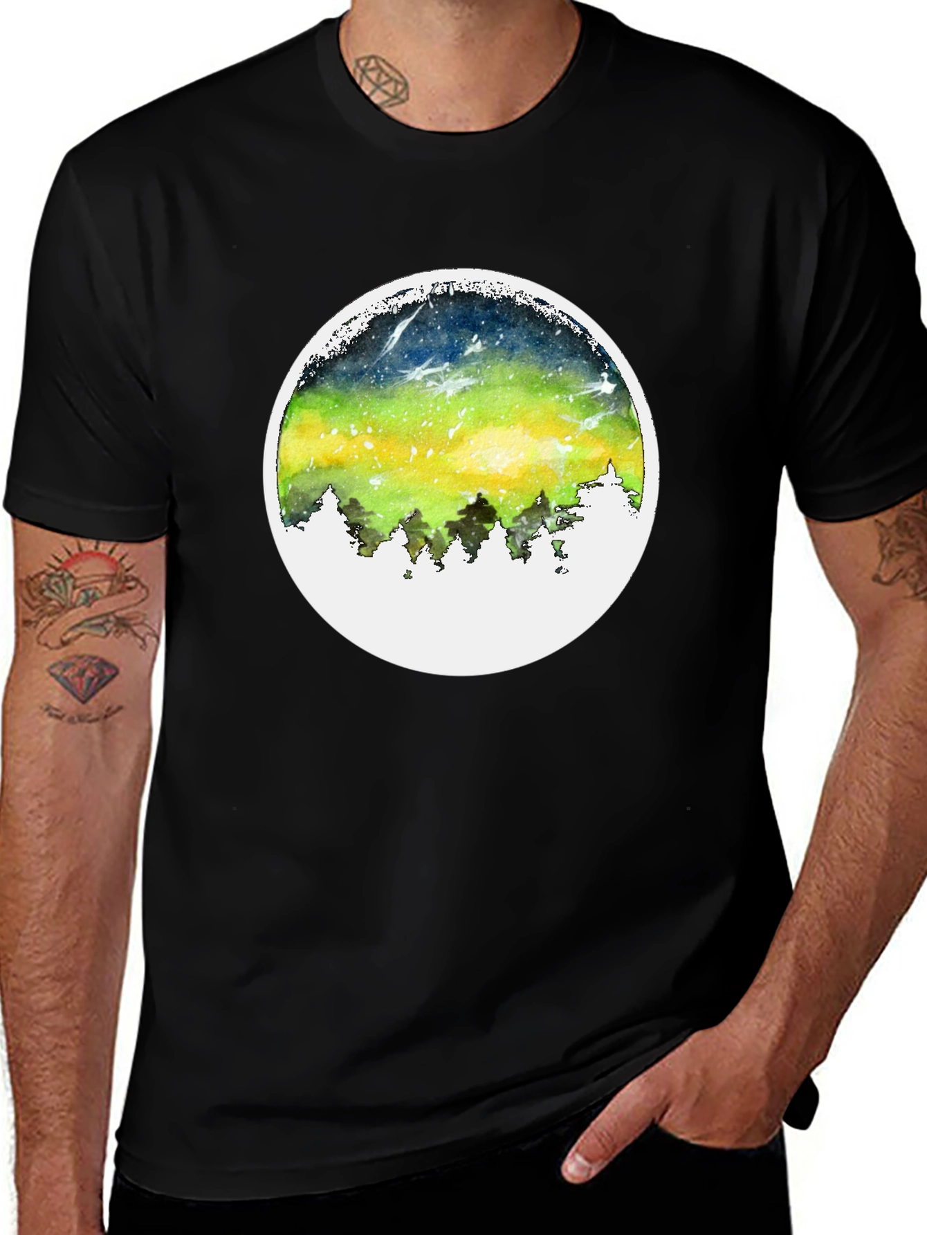 Aurora Borealis T-Shirt - Nature Inspired Design