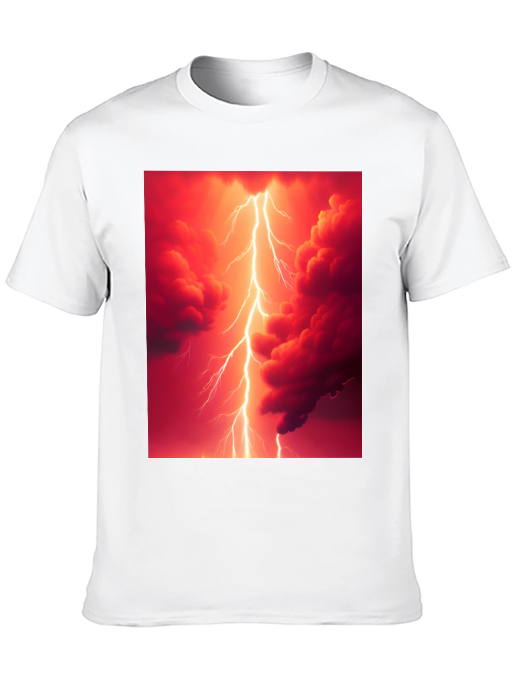 Lightning Strike Graphic Black T-Shirt