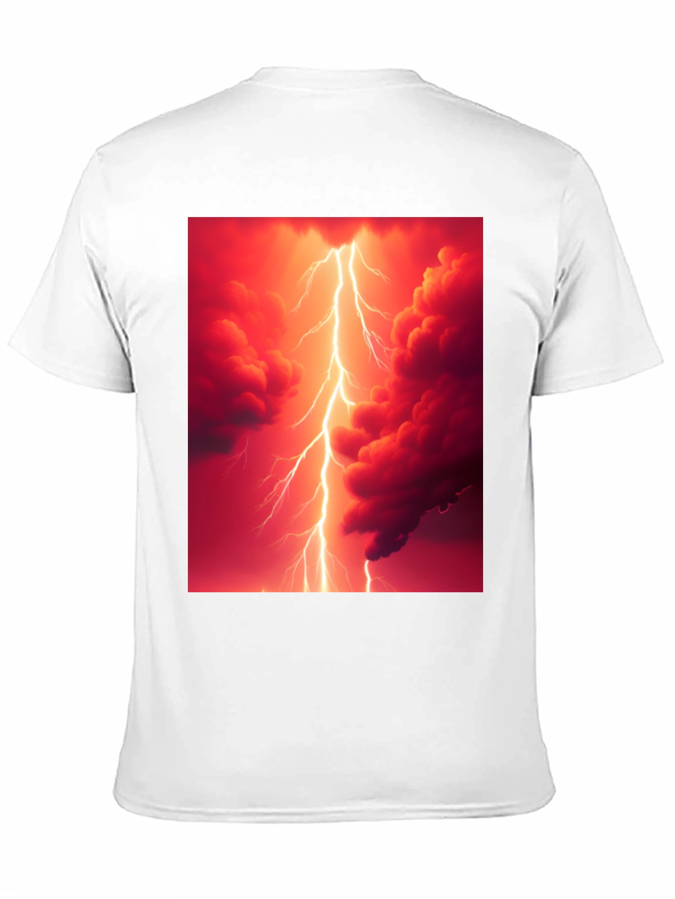 Lightning Strike Graphic Black T-Shirt