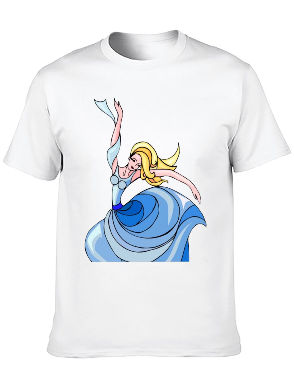 Dancing Woman Graphic Tee - Stylish Black T-Shirt