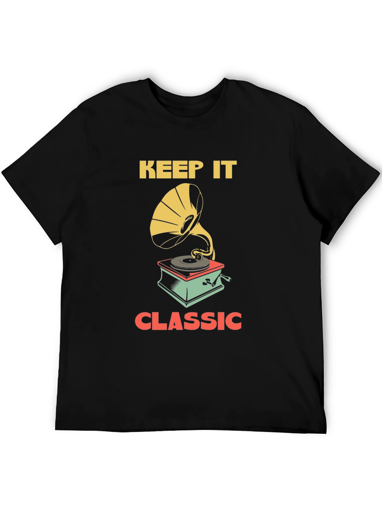 Keep It Classic Tee - Vintage Gramophone Design