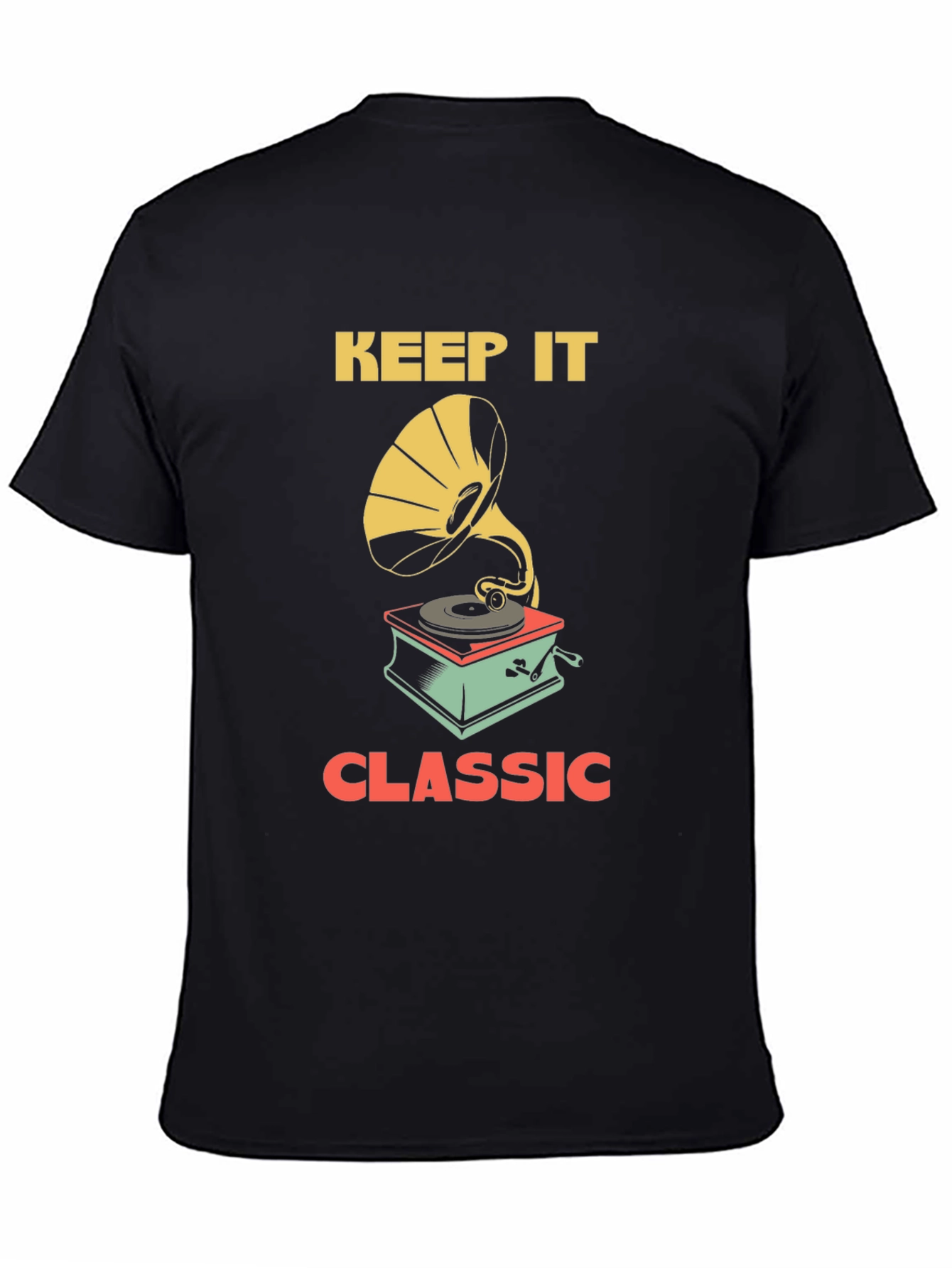 Keep It Classic Tee - Vintage Gramophone Design