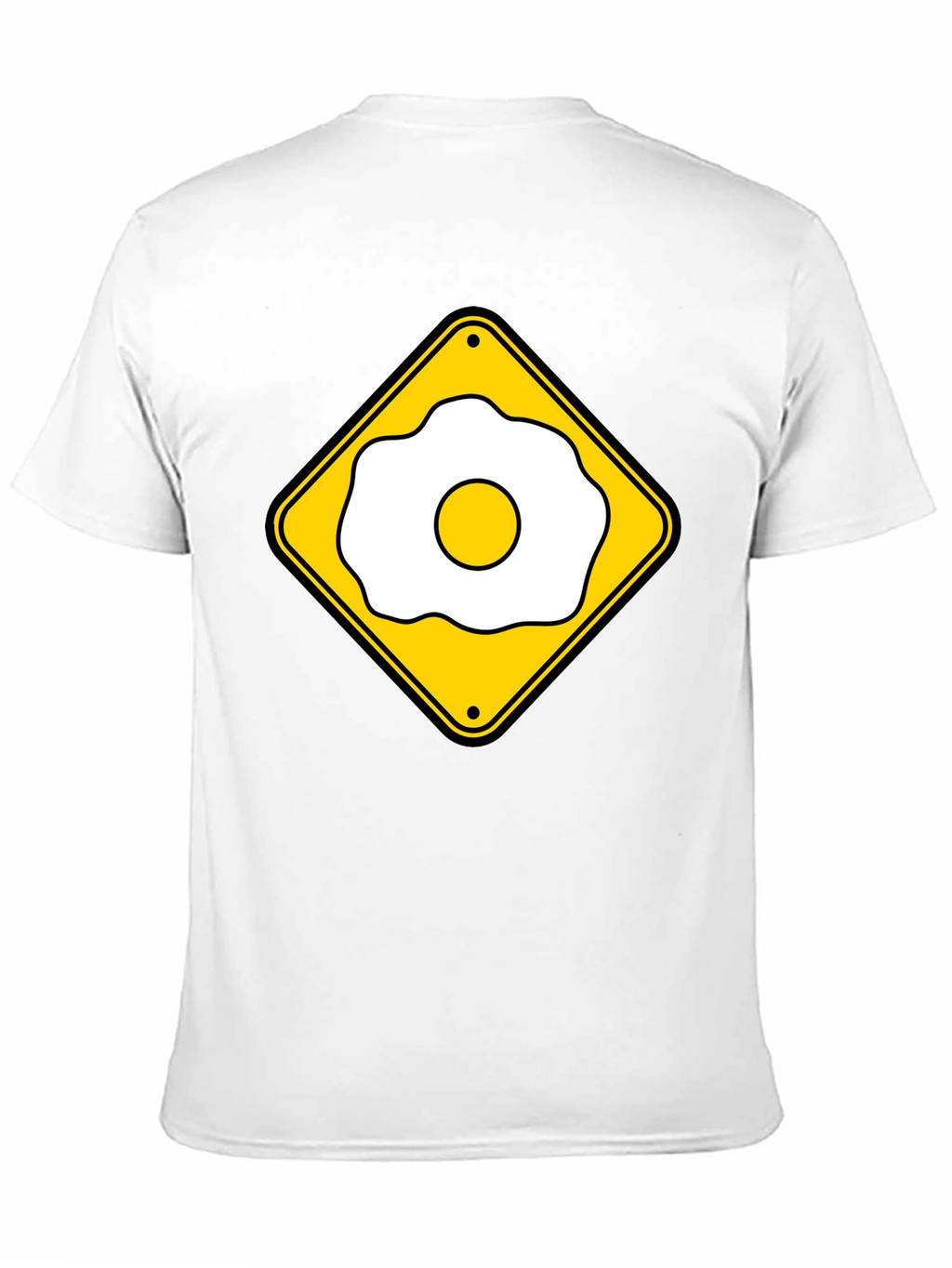 Funny Fried Egg Crossing Sign T-Shirt