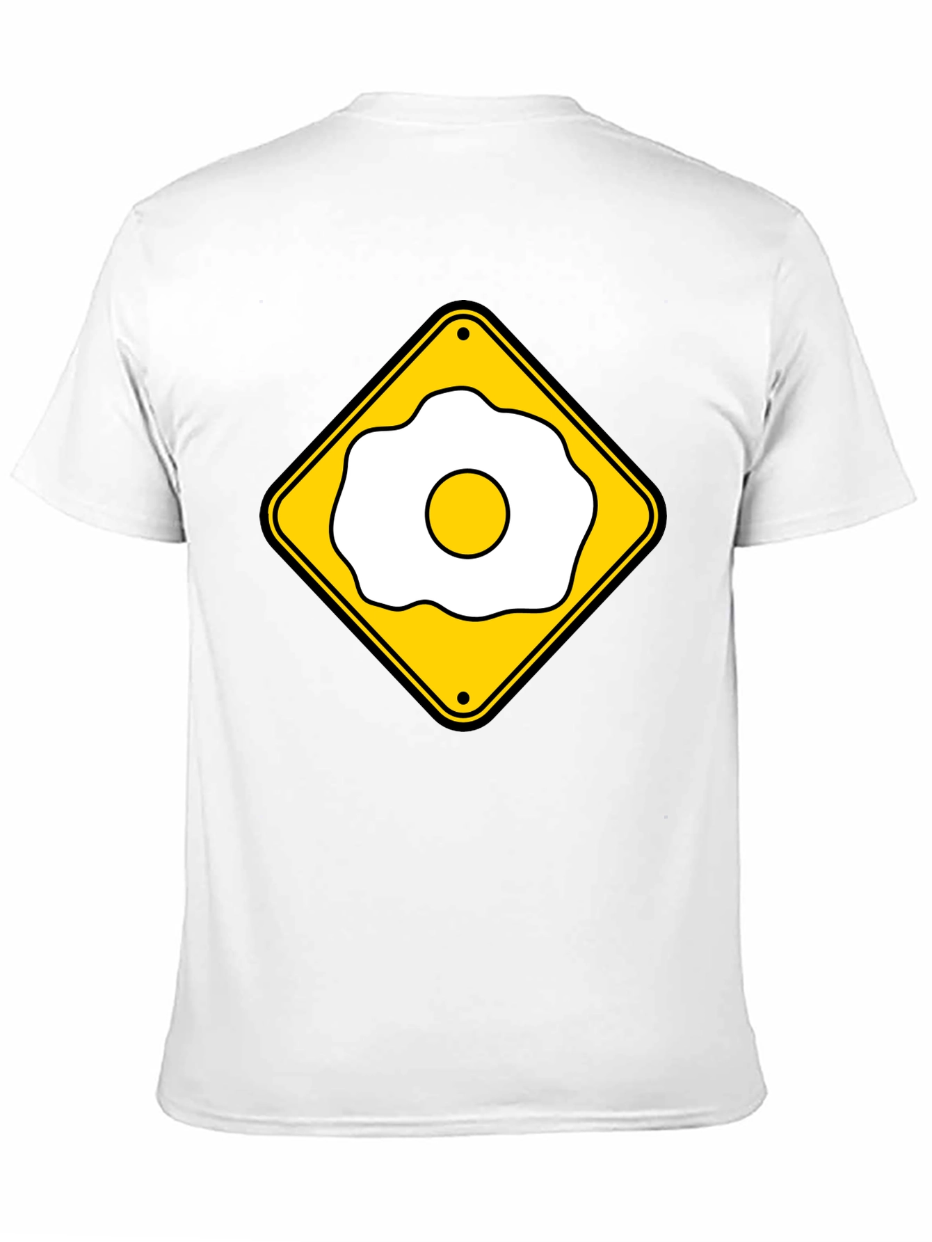 Funny Fried Egg Crossing Sign T-Shirt