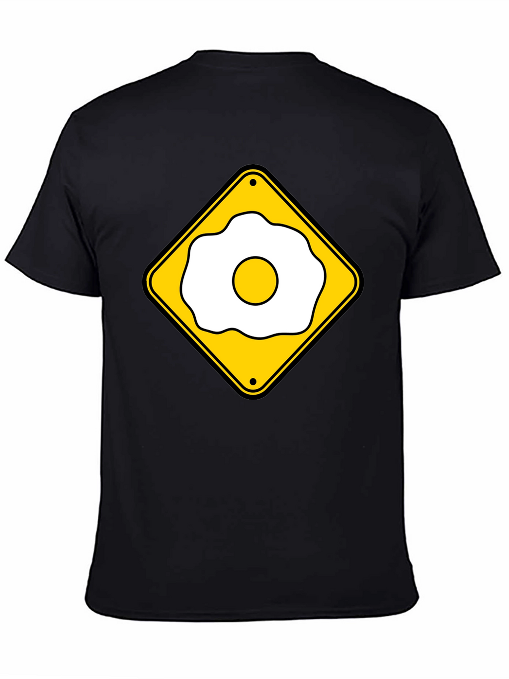 Funny Fried Egg Crossing Sign T-Shirt