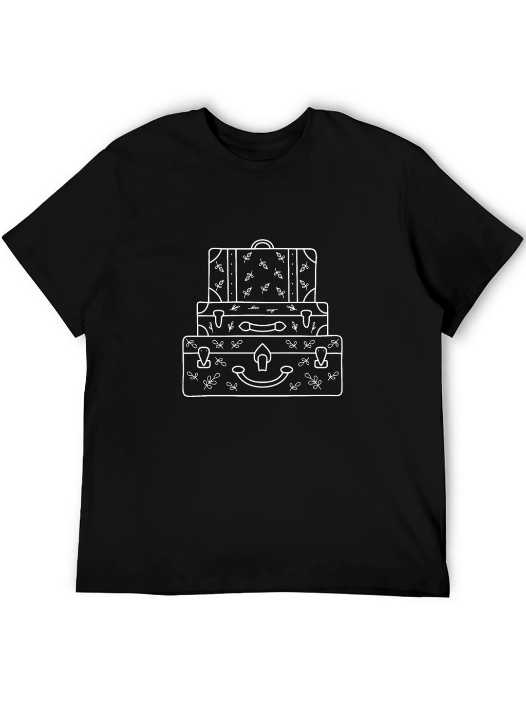 Stacked Suitcases Graphic Tee - Travel Ready