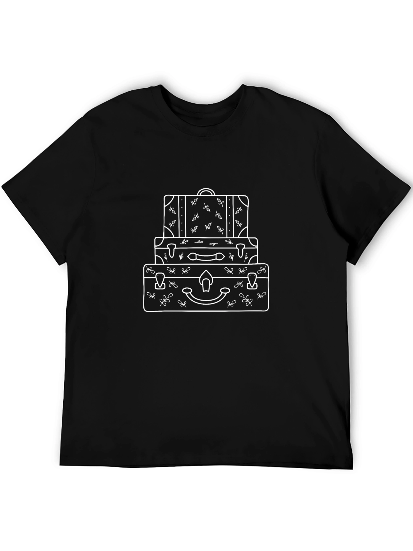 Stacked Suitcases Graphic Tee - Travel Ready