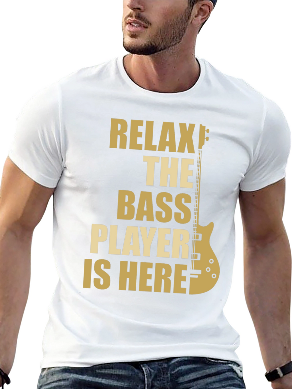 Relax The Bass Player Is Here - Graphic T-Shirt
