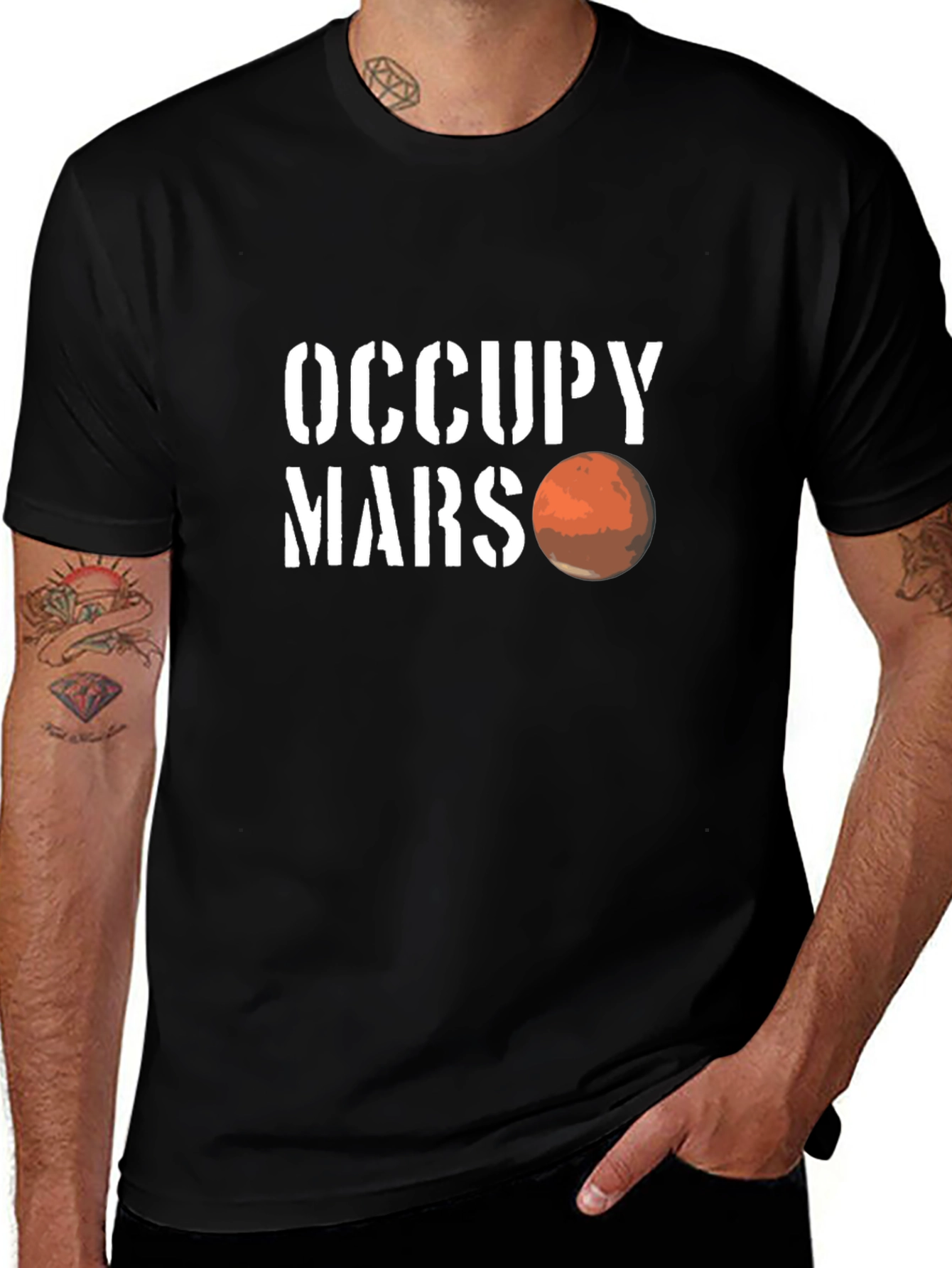 Occupy Mars Graphic T-Shirt - Sci-Fi Space Tee