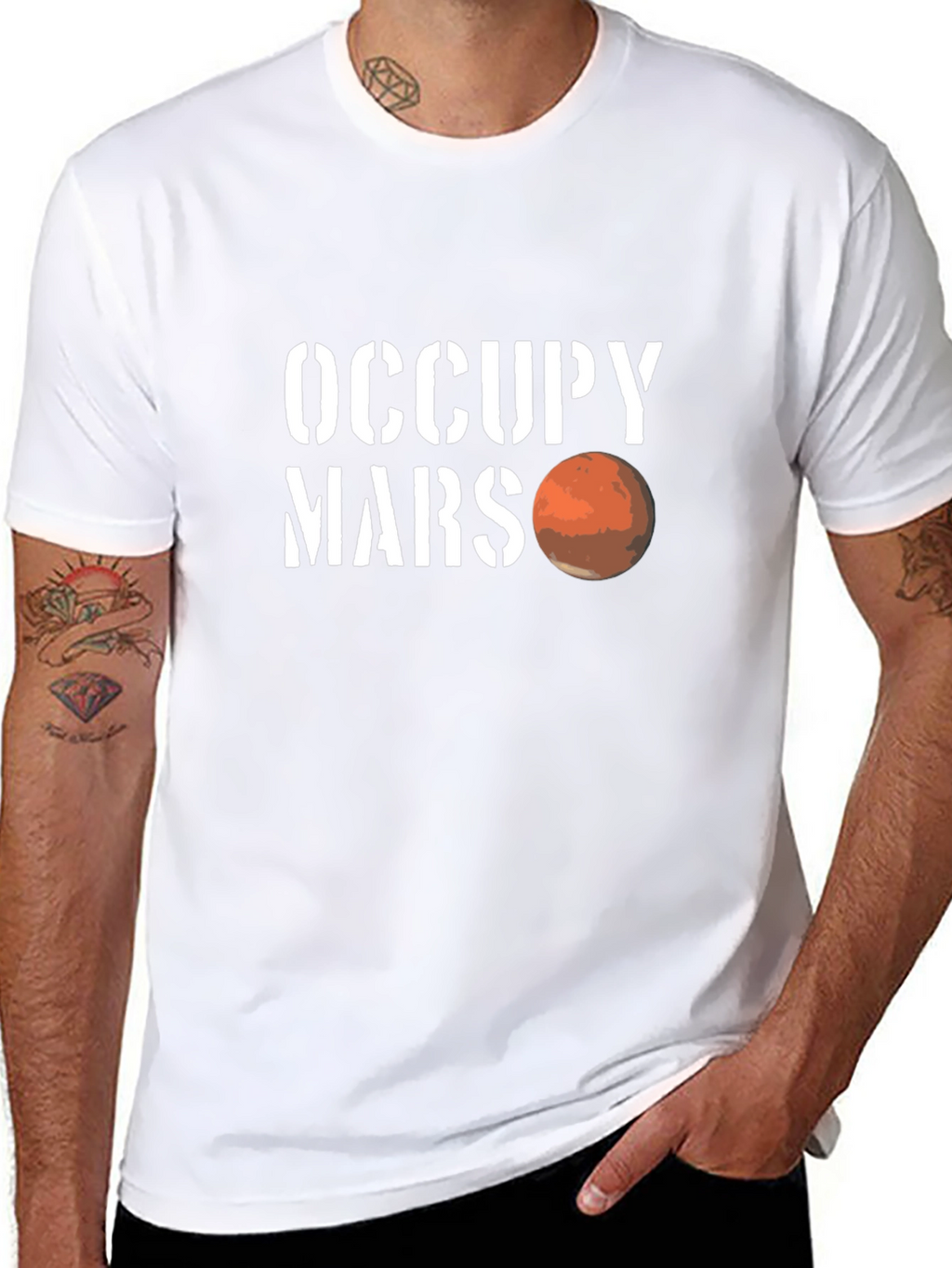 Occupy Mars Graphic T-Shirt - Sci-Fi Space Tee