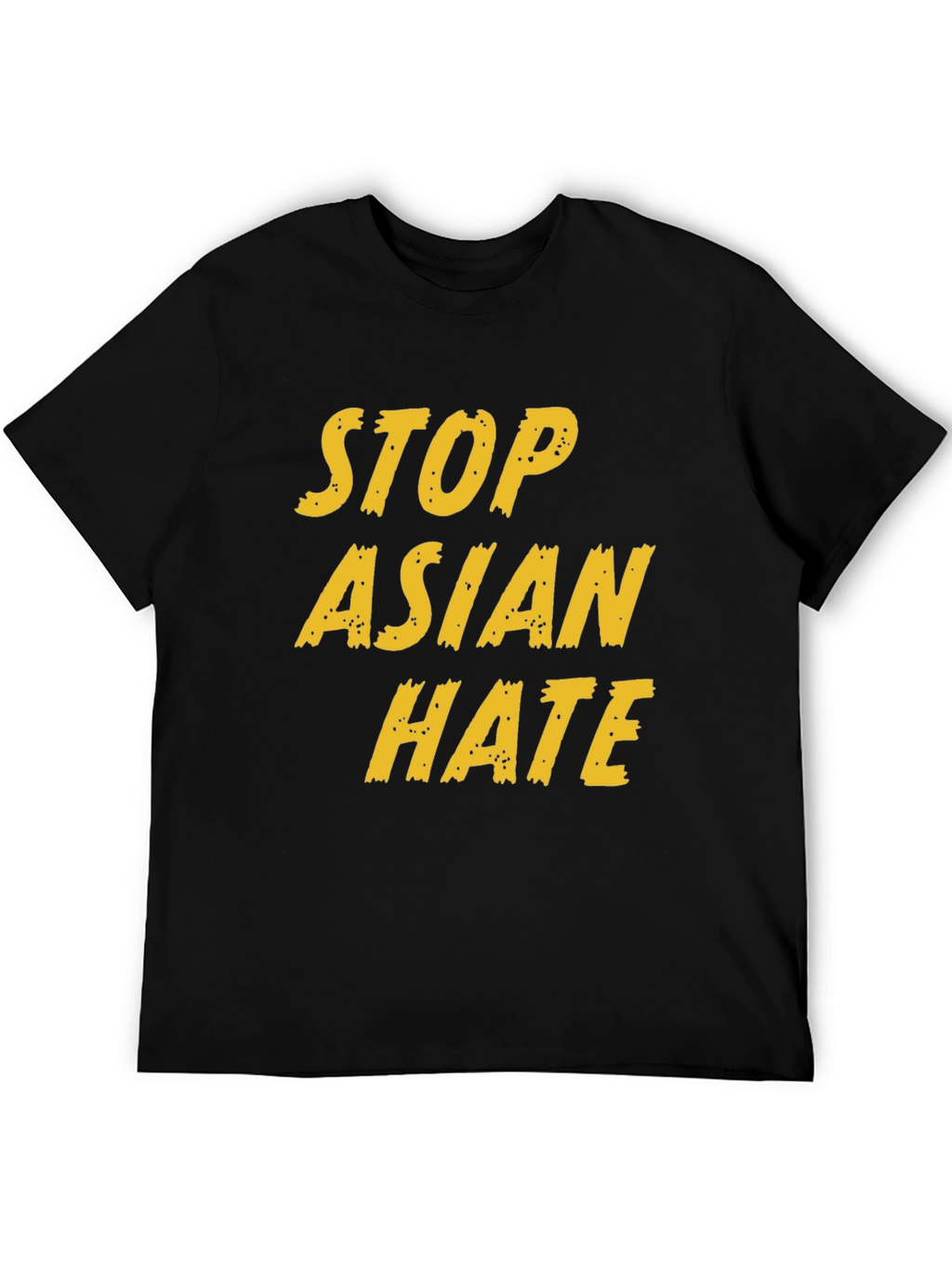 Stop Asian Hate Graphic Tee - Black Activism T-Shirt