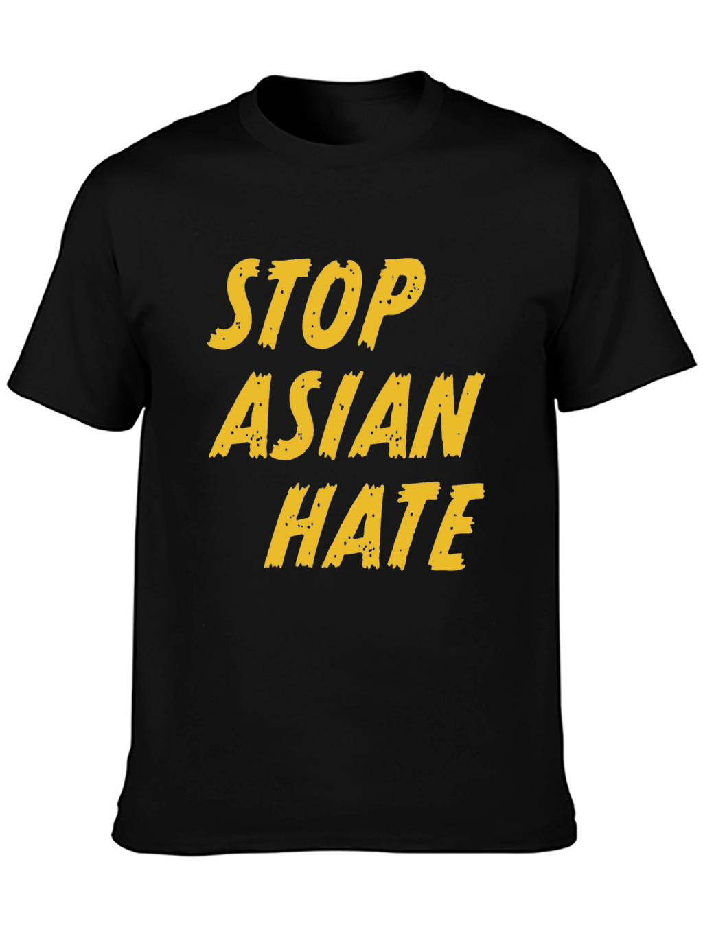 Stop Asian Hate Graphic Tee - Black Activism T-Shirt