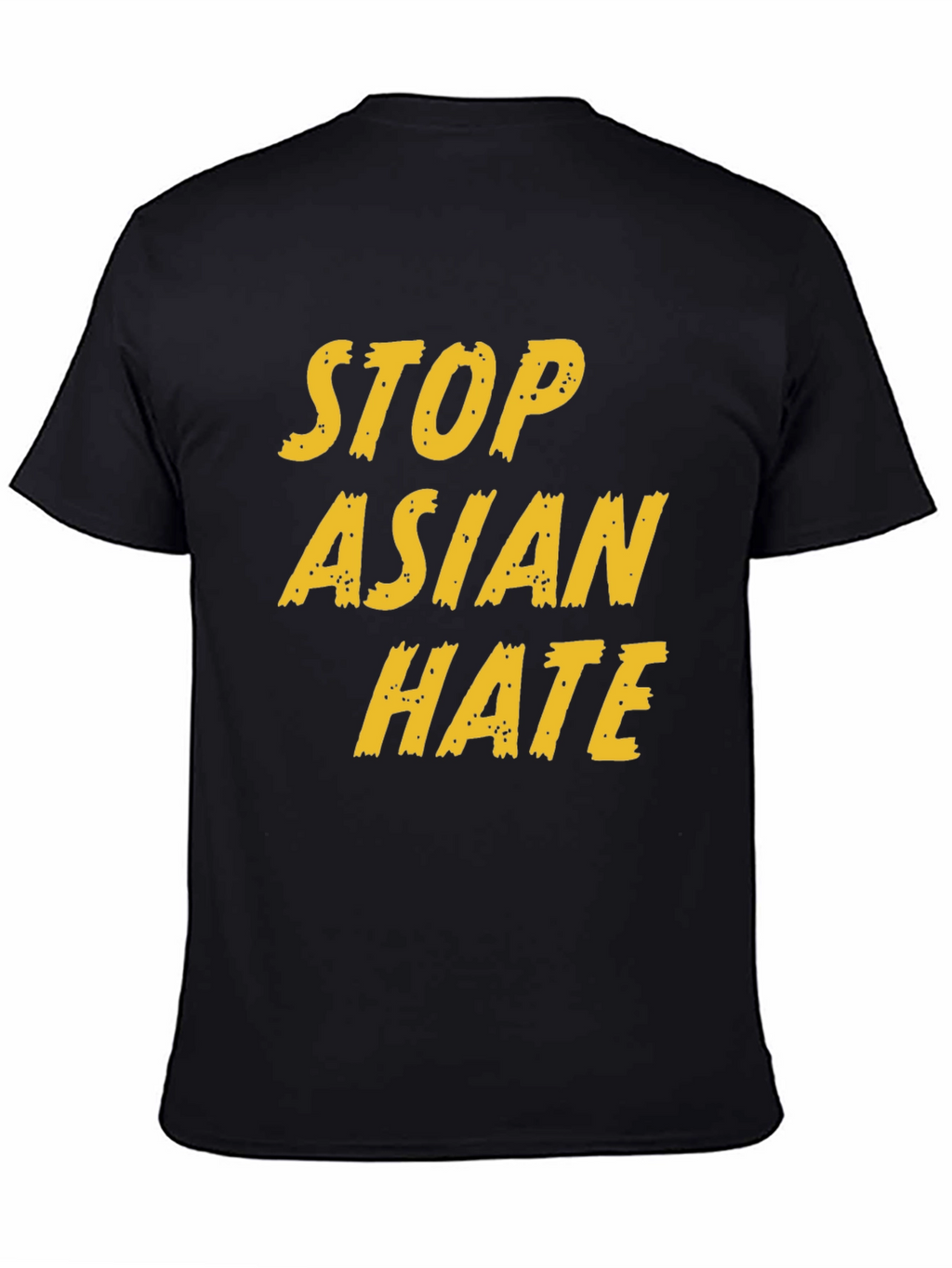 Stop Asian Hate Graphic Tee - Black Activism T-Shirt