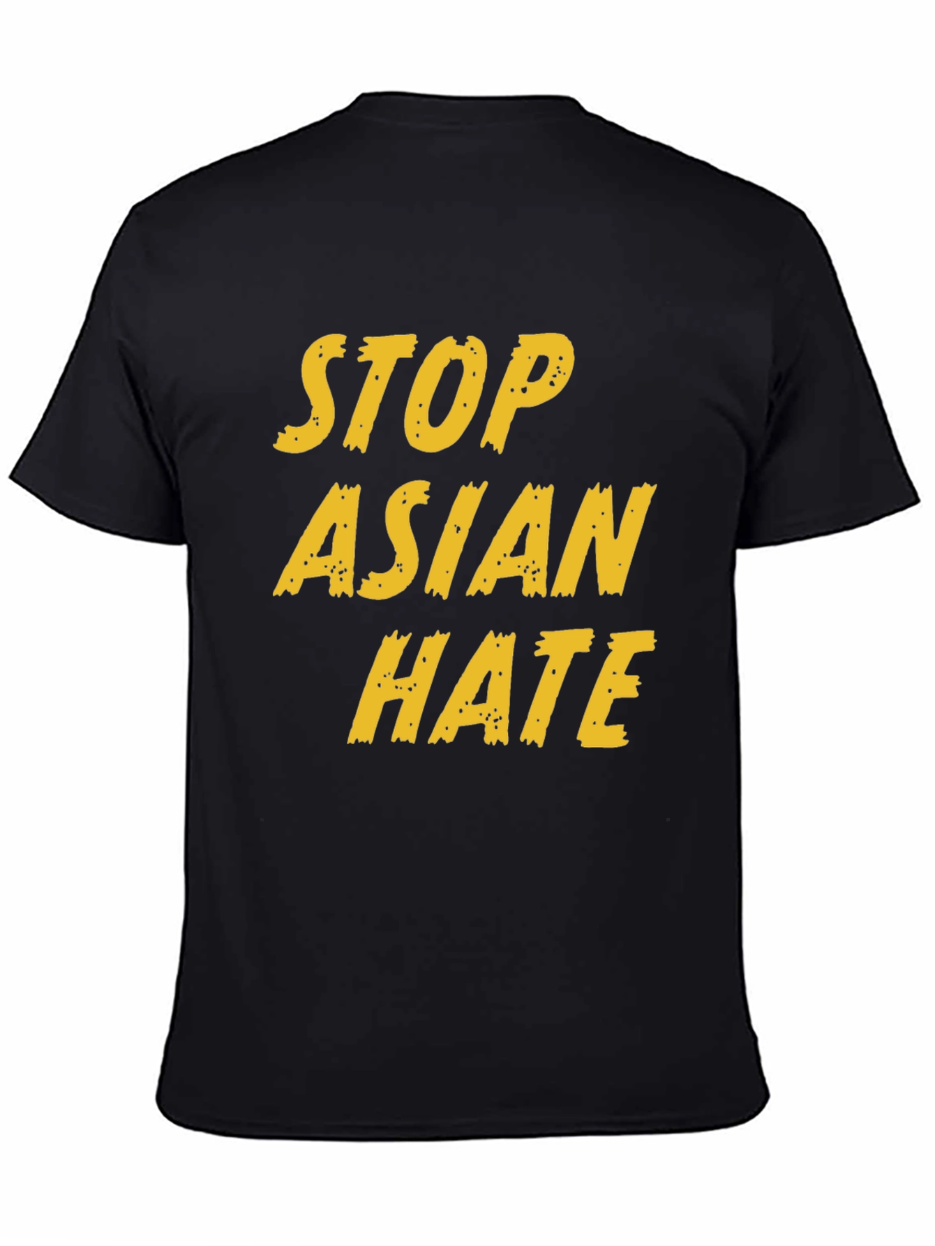 Stop Asian Hate Graphic Tee - Black Activism T-Shirt