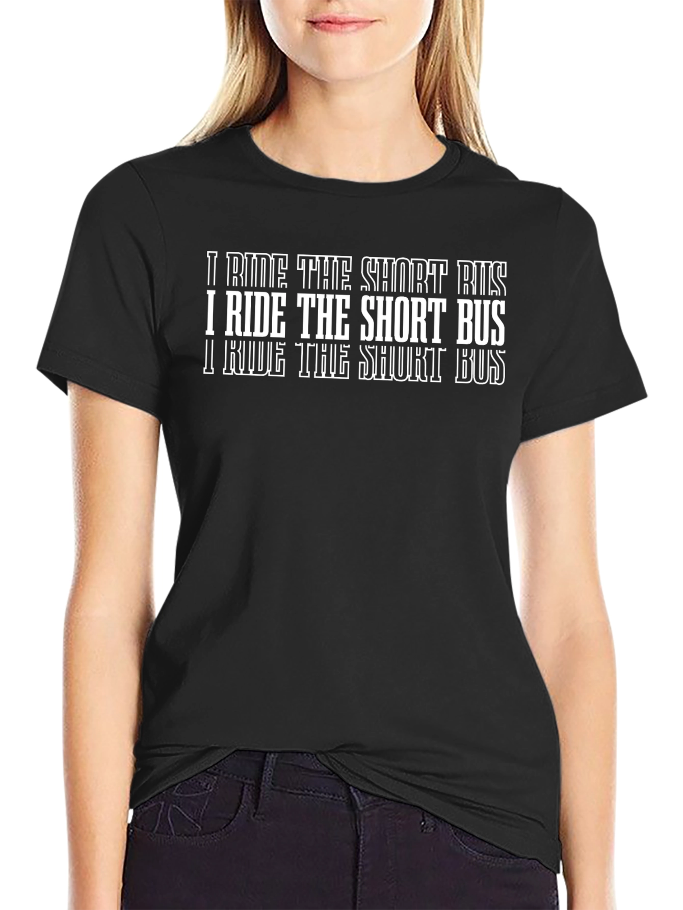 I Ride The Short Bus T-Shirt - Funny Graphic Tee