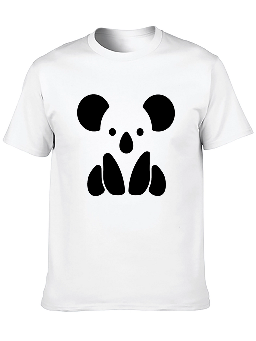 Black Graphic Tee - Koala Bear Silhouette