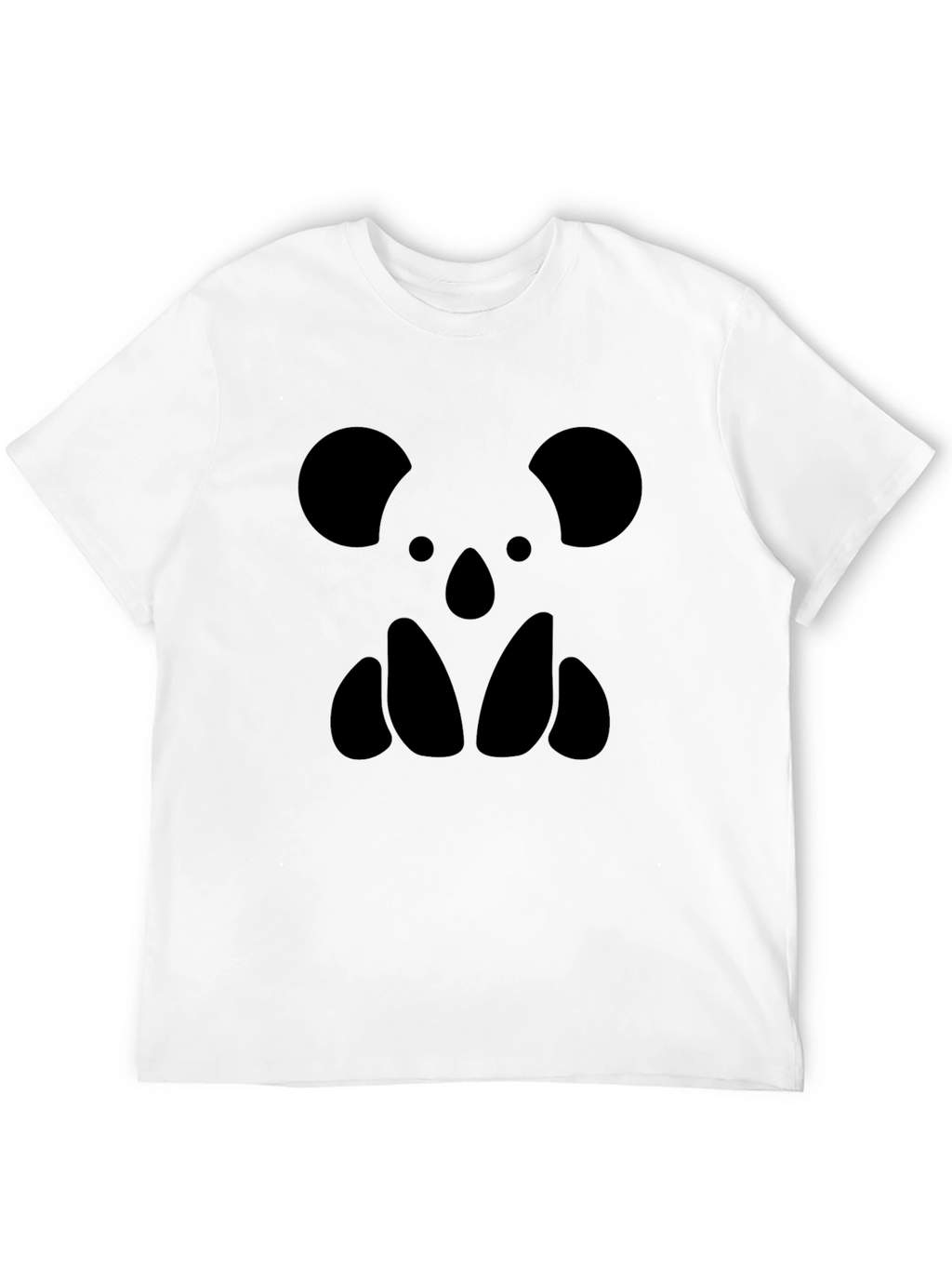 Black Graphic Tee - Koala Bear Silhouette
