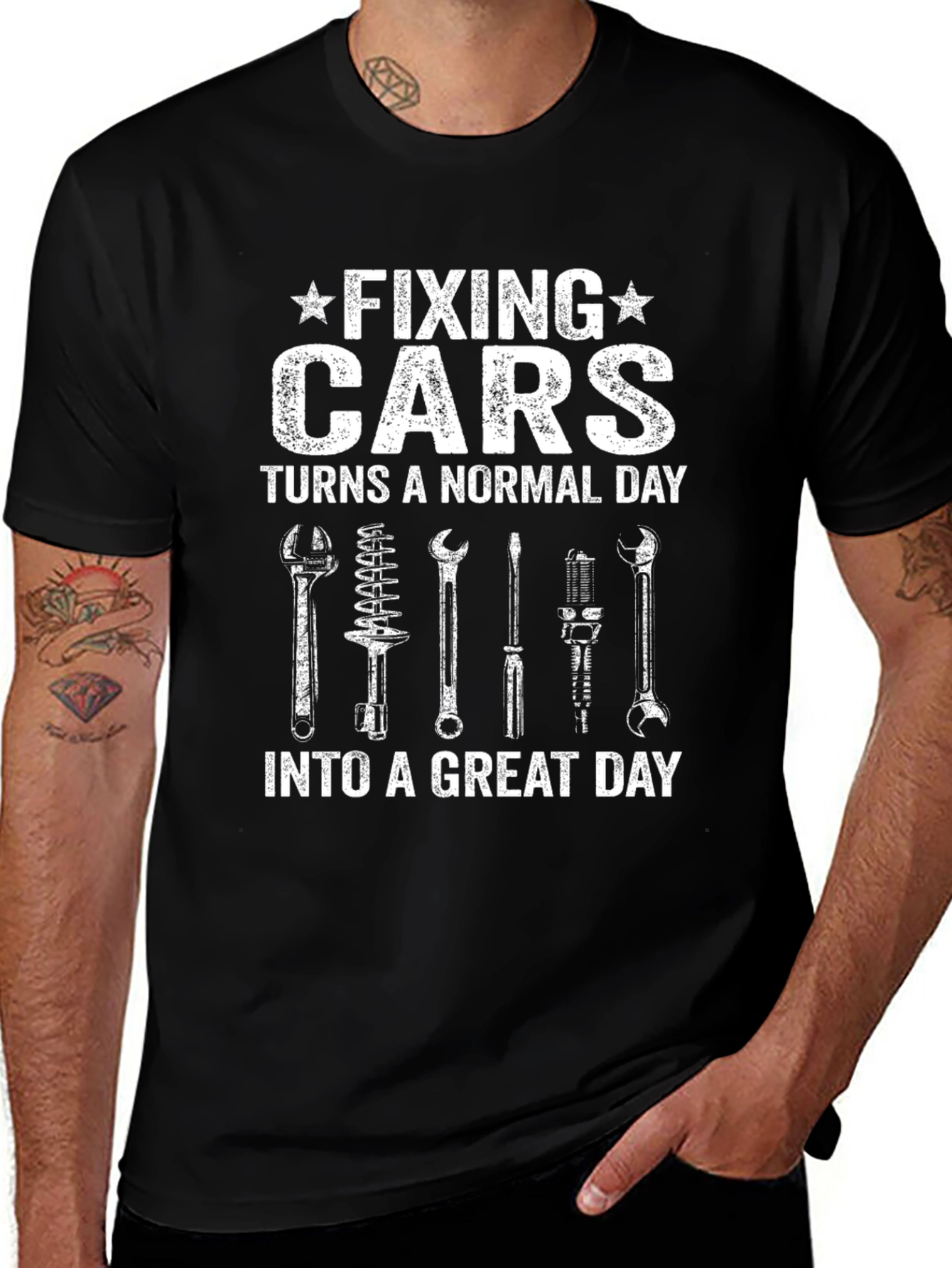 Fixing Cars T-Shirt - Mechanic Gift