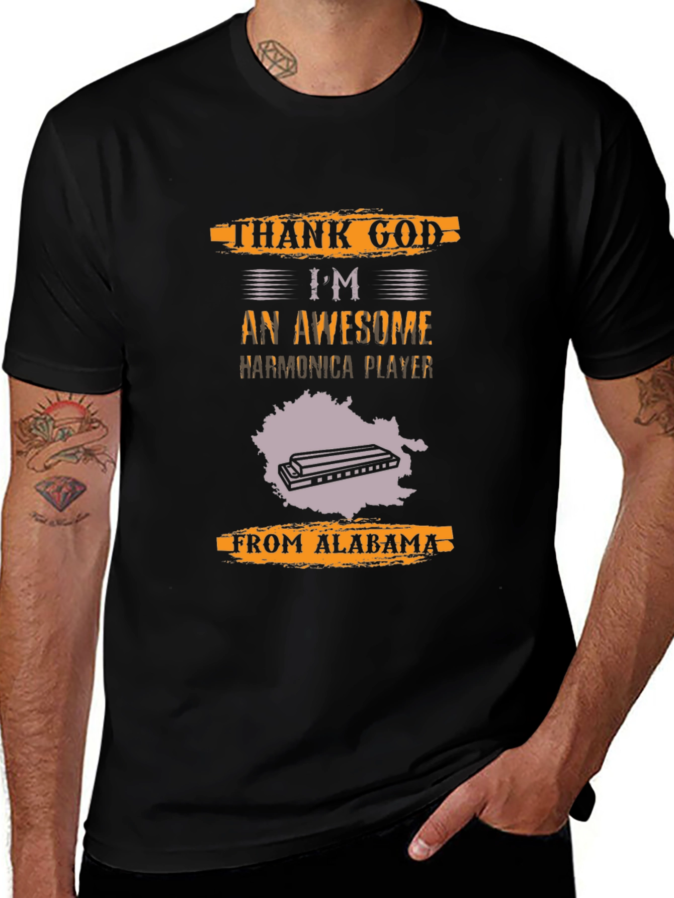 Awesome Harmonica Player T-Shirt