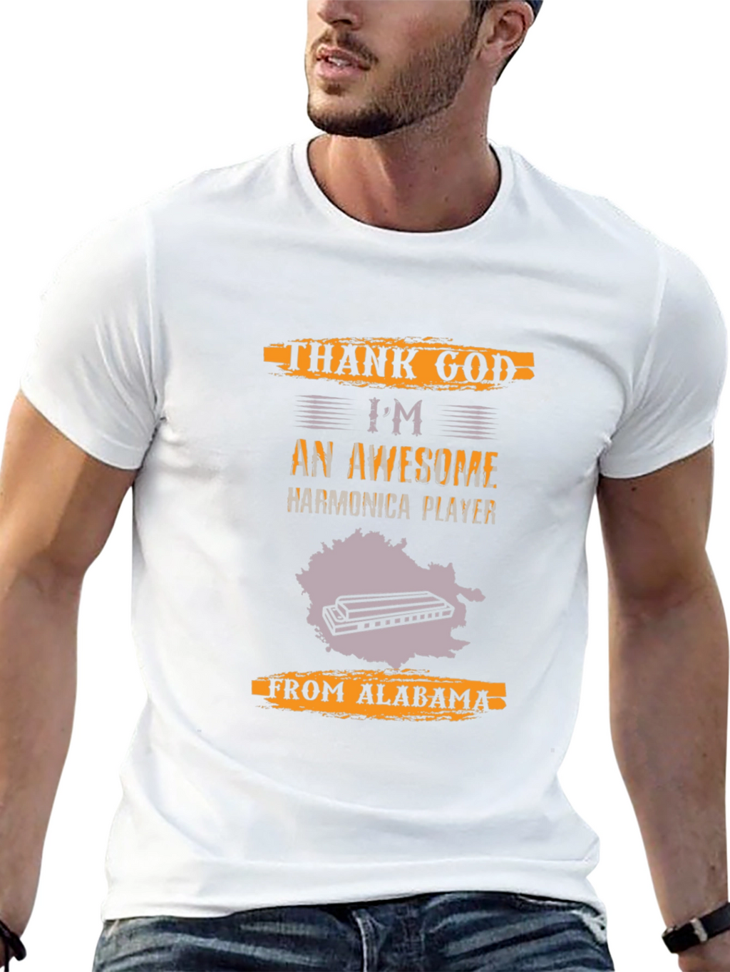 Awesome Harmonica Player T-Shirt