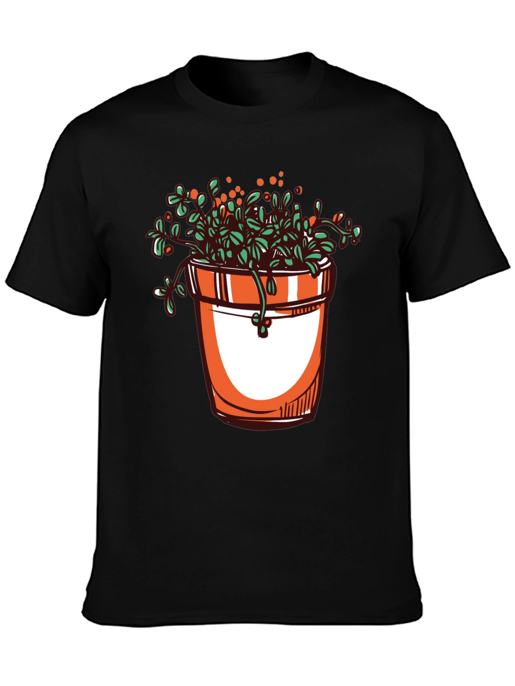Plant Pot Graphic Tee - Stylish Unisex T-Shirt