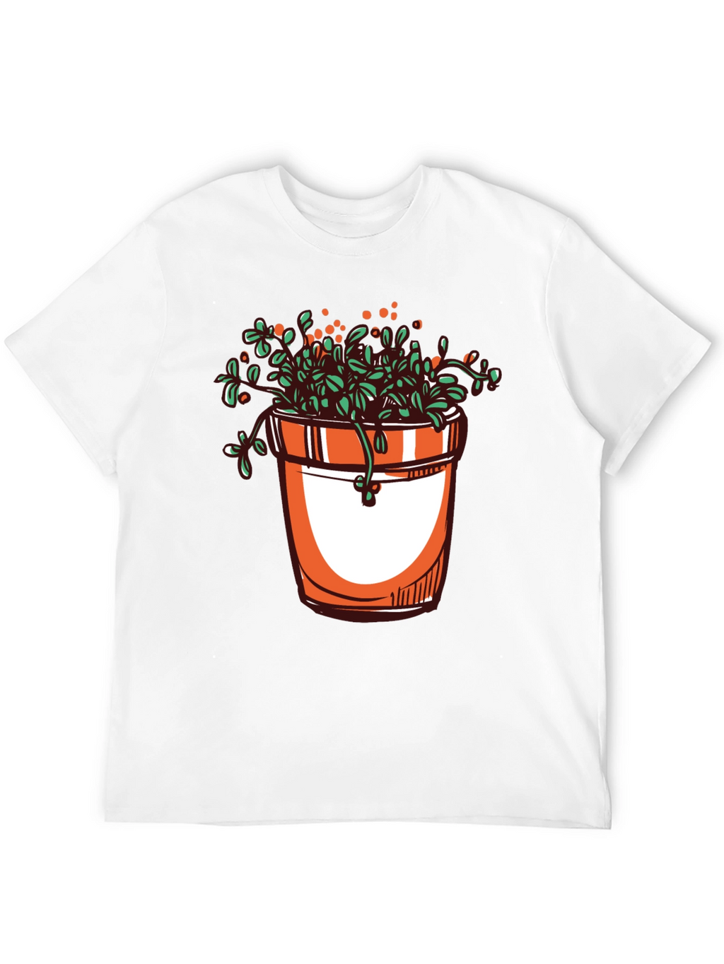Plant Pot Graphic Tee - Stylish Unisex T-Shirt